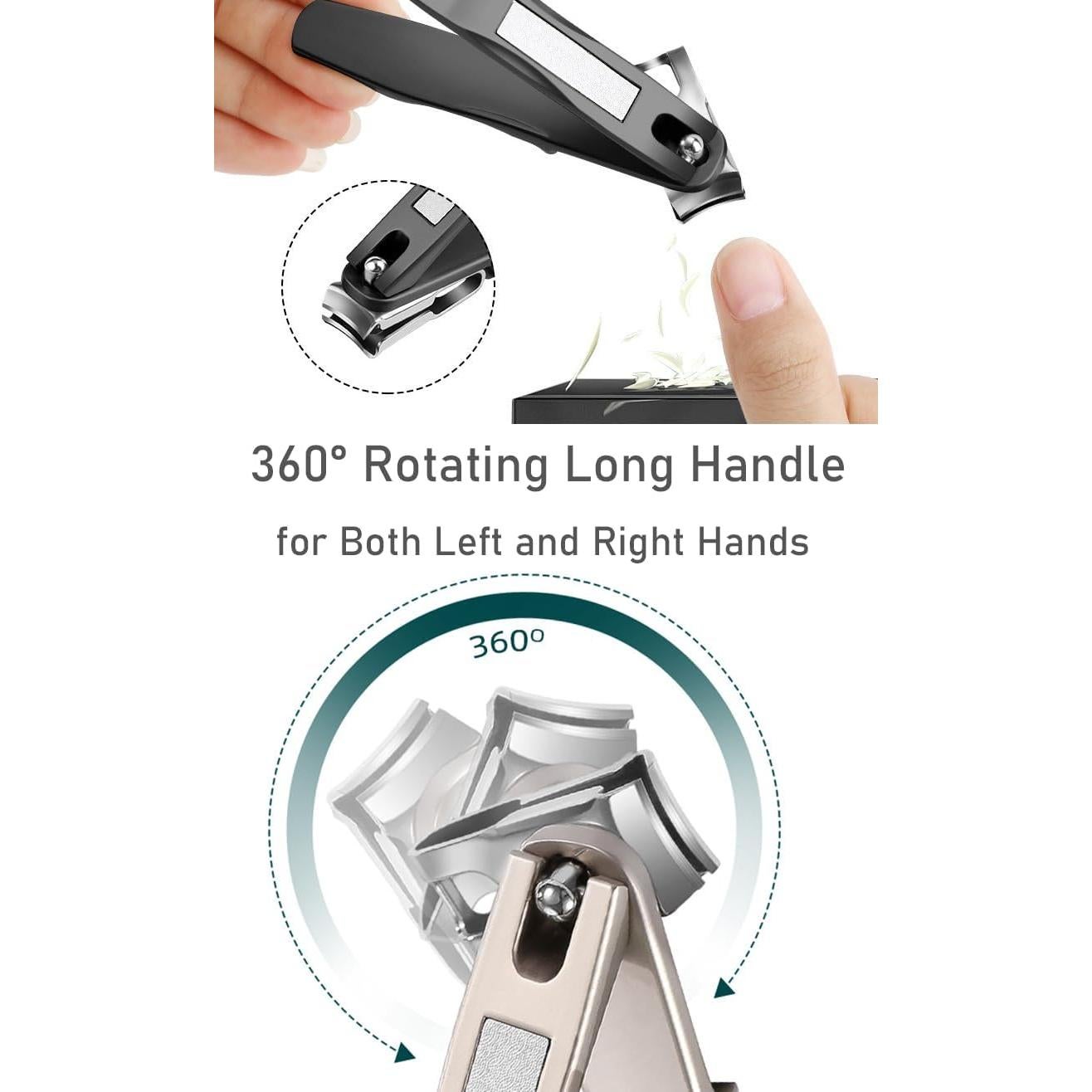 Cortauñas Gruesas Popsica - Uso Pesado, Apertura Ancha, 360°