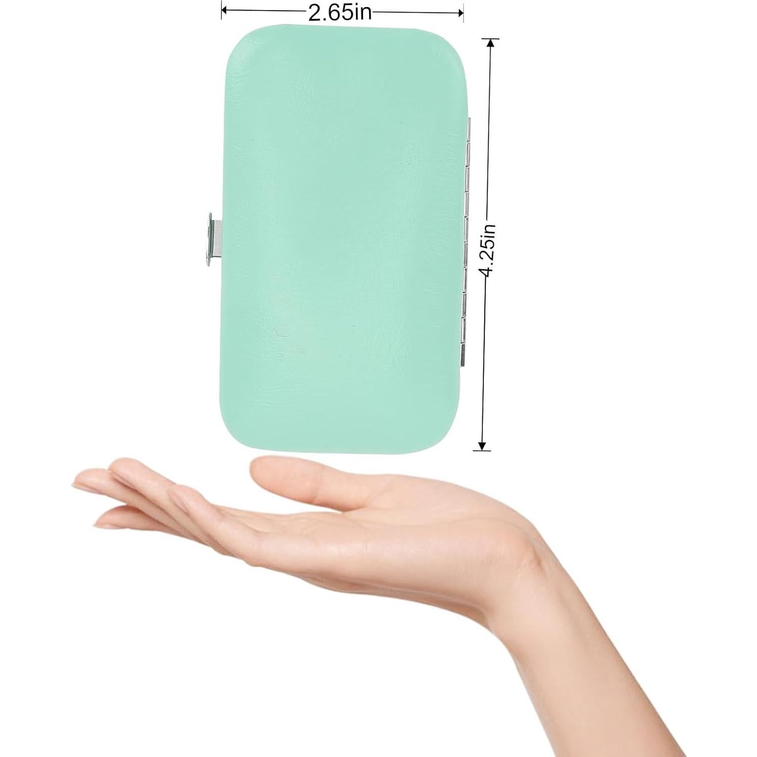 Kit de Manicura Profesional ONEHERE - 9 Piezas Acero Verde