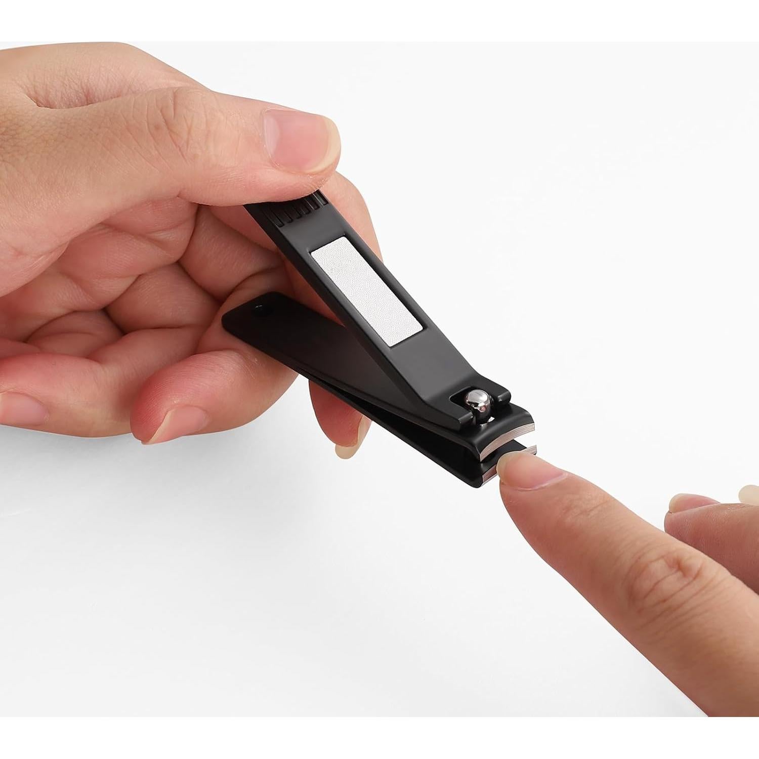 Juego de Cortauñas HAWATOUR Curvados Ultra Afilados Negro