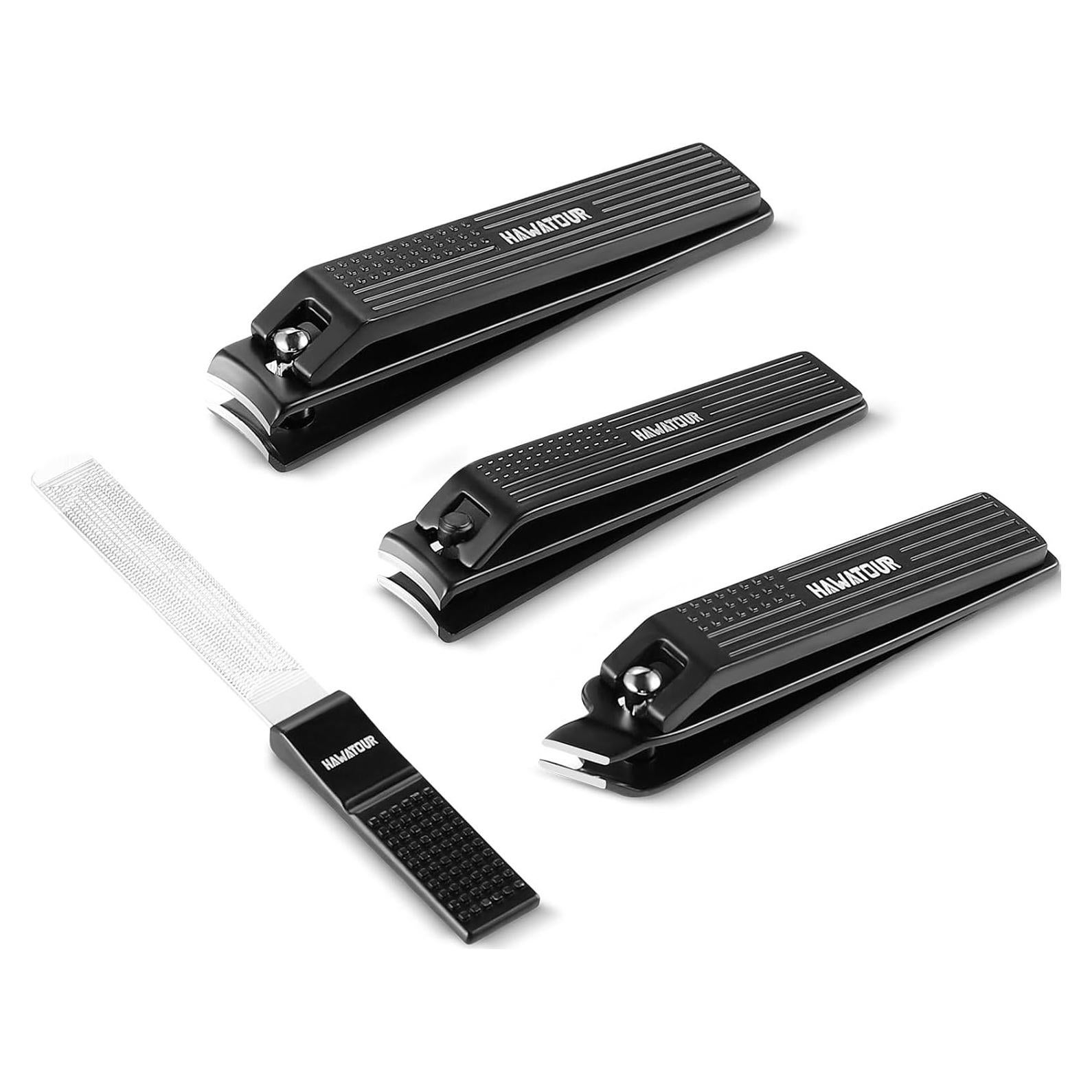 Kit de Manicura y Pedicura HAWATOUR 4 en 1 Acero Inoxidable