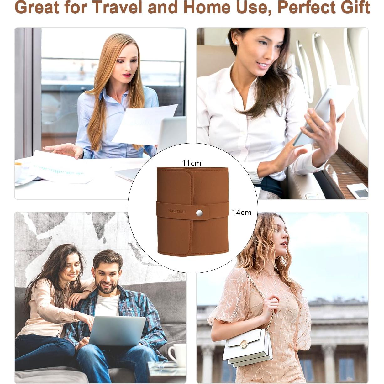 Kit de Manicura y Pedicura Profesional Leipple 16 Piezas Acero Inoxidable