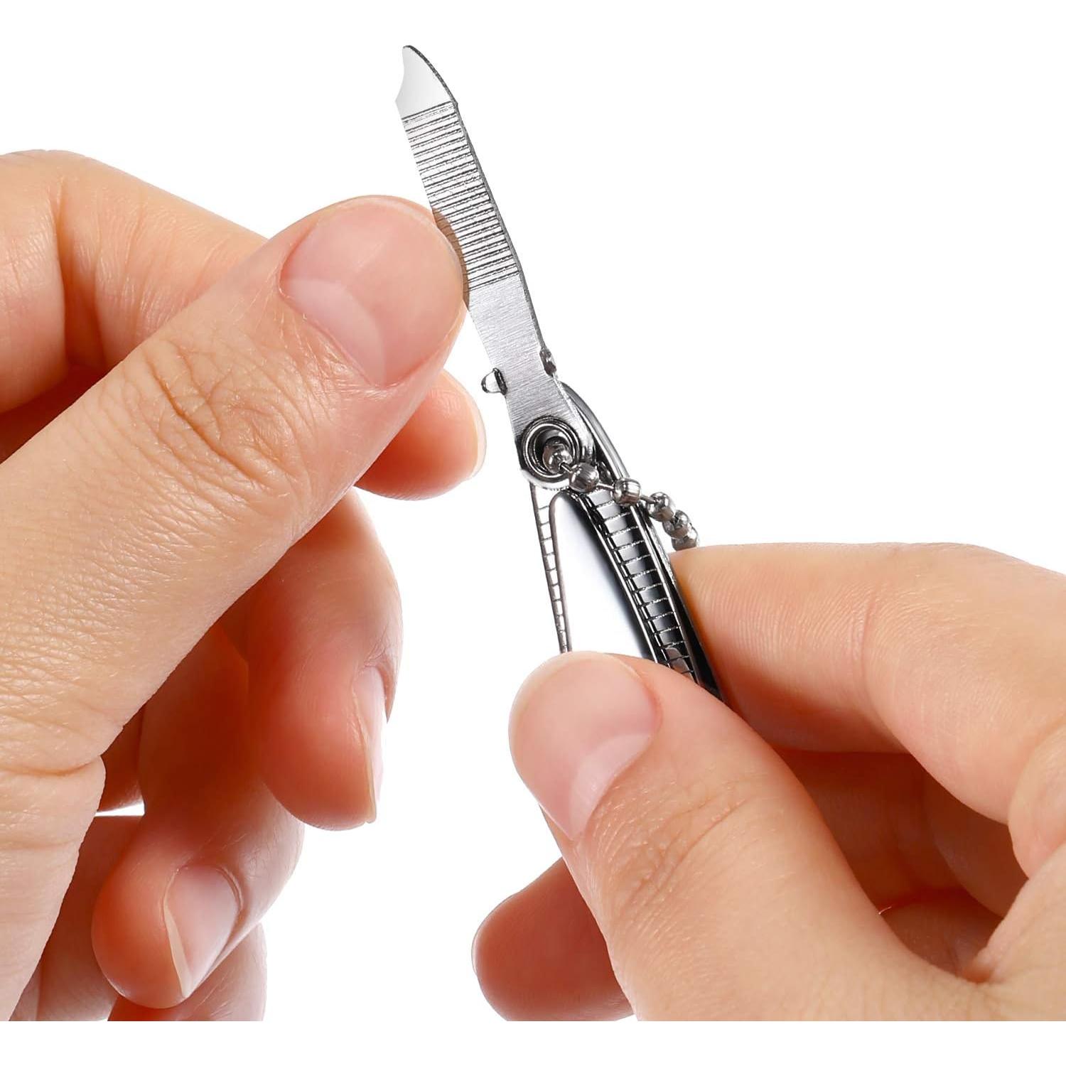 Juego de Cortauñas de Acero Inoxidable Bememo 12 Piezas