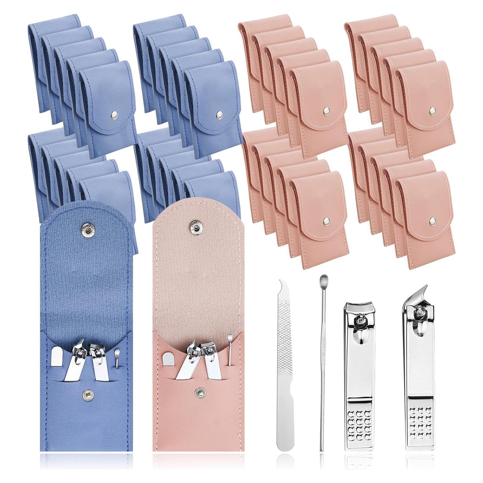 10 Sets de Cortauñas HAIFOTRVA de Acero Inoxidable Portátil