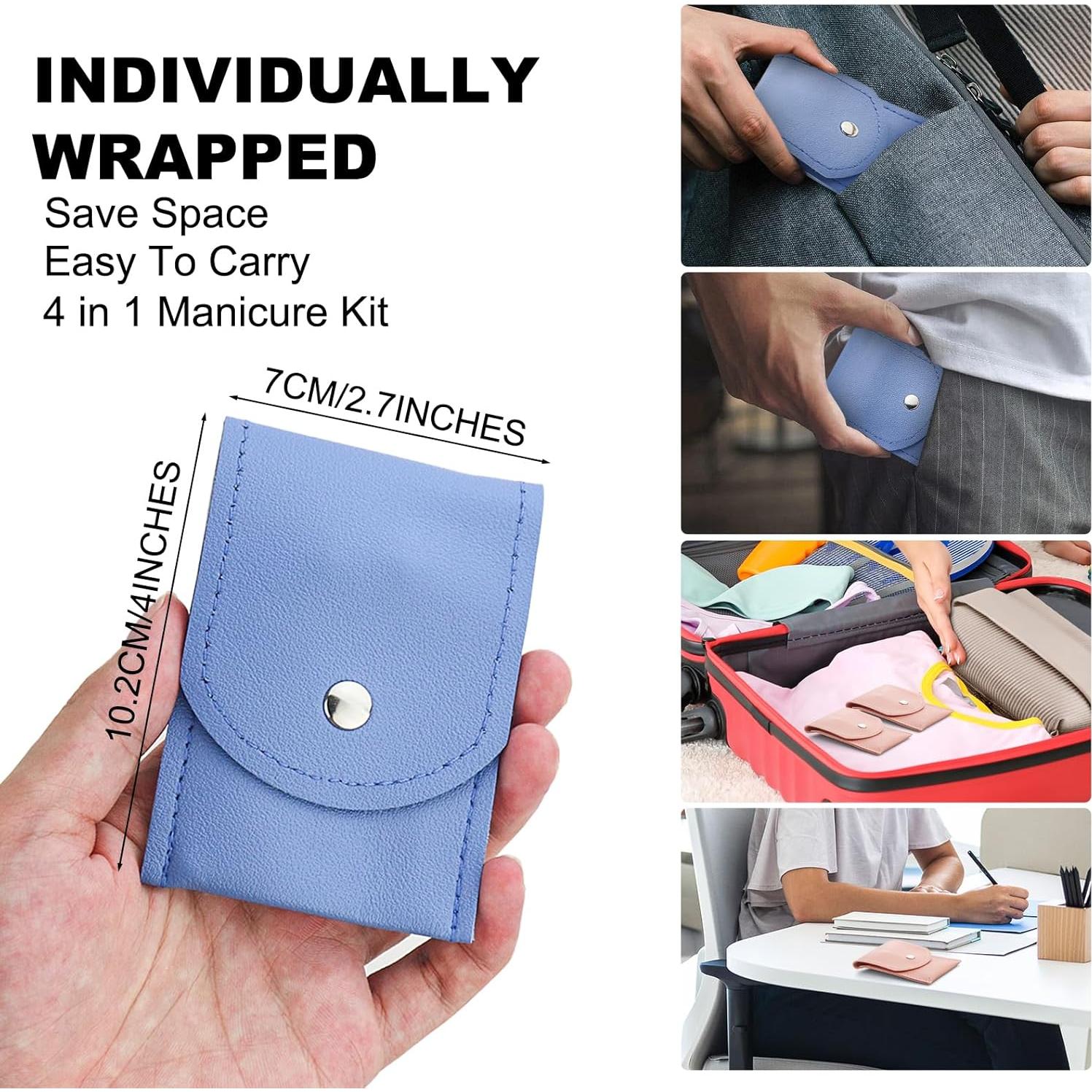 10 Sets de Cortauñas HAIFOTRVA de Acero Inoxidable Portátil