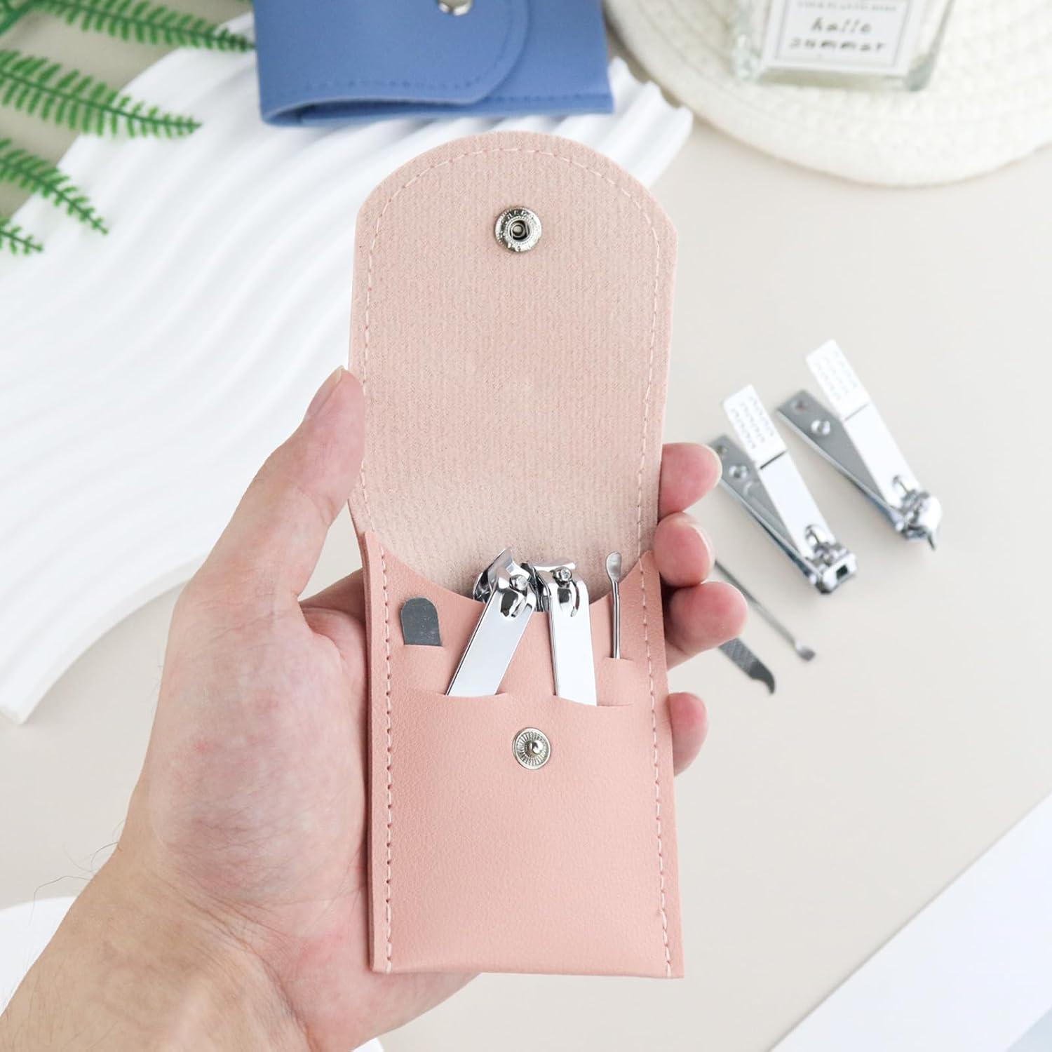 10 Sets de Cortauñas HAIFOTRVA de Acero Inoxidable Portátil