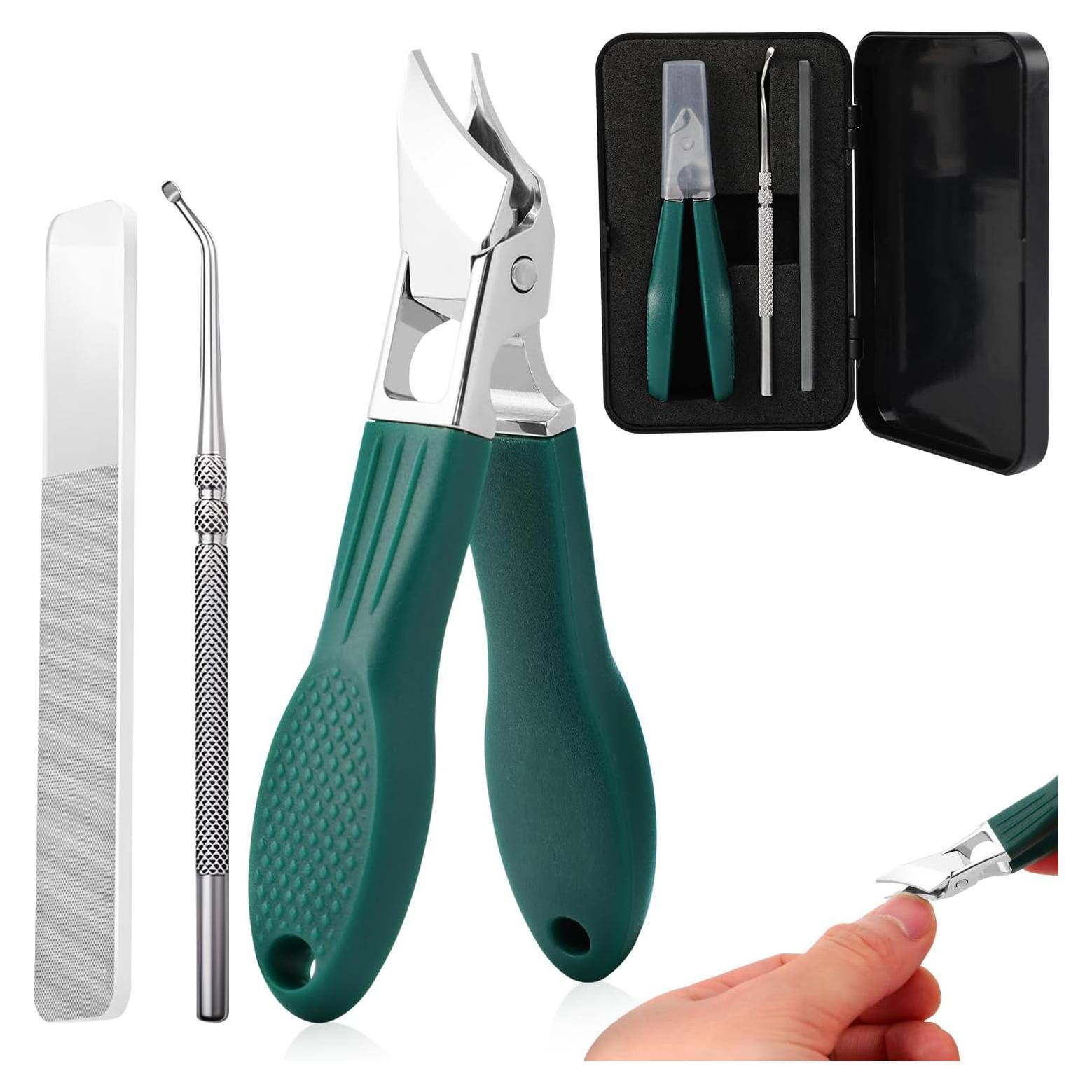 Cortauñas Beveled FUERHPSH Set de 3 Piezas Acero Inoxidable