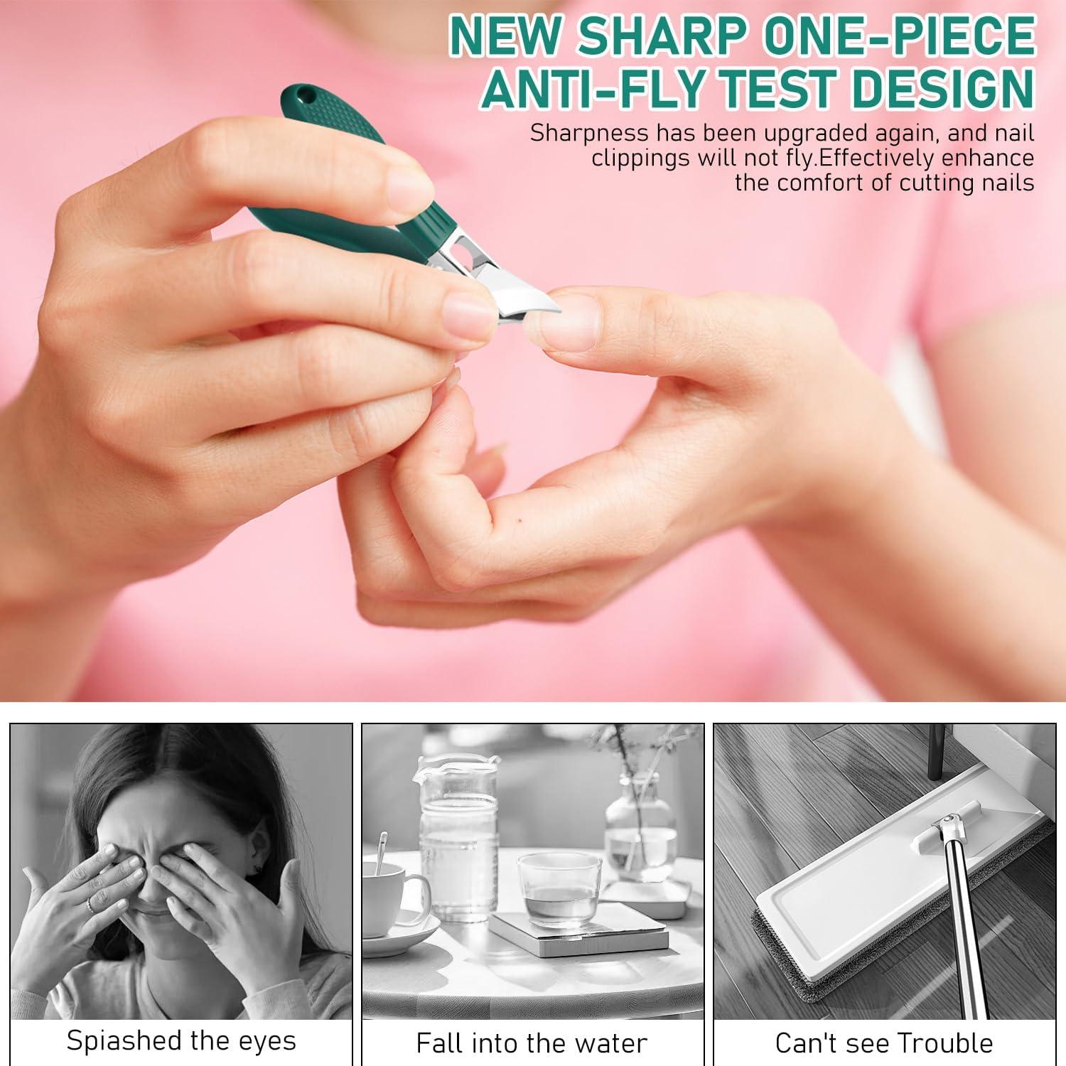 Cortauñas Beveled FUERHPSH Set de 3 Piezas Acero Inoxidable