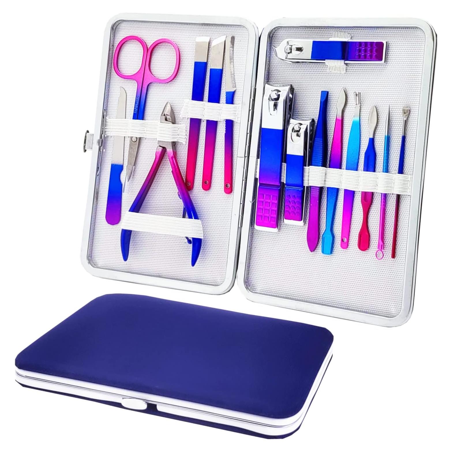 Kit de Manicura Profesional SHICEN 15 Piezas Acero Inoxidable