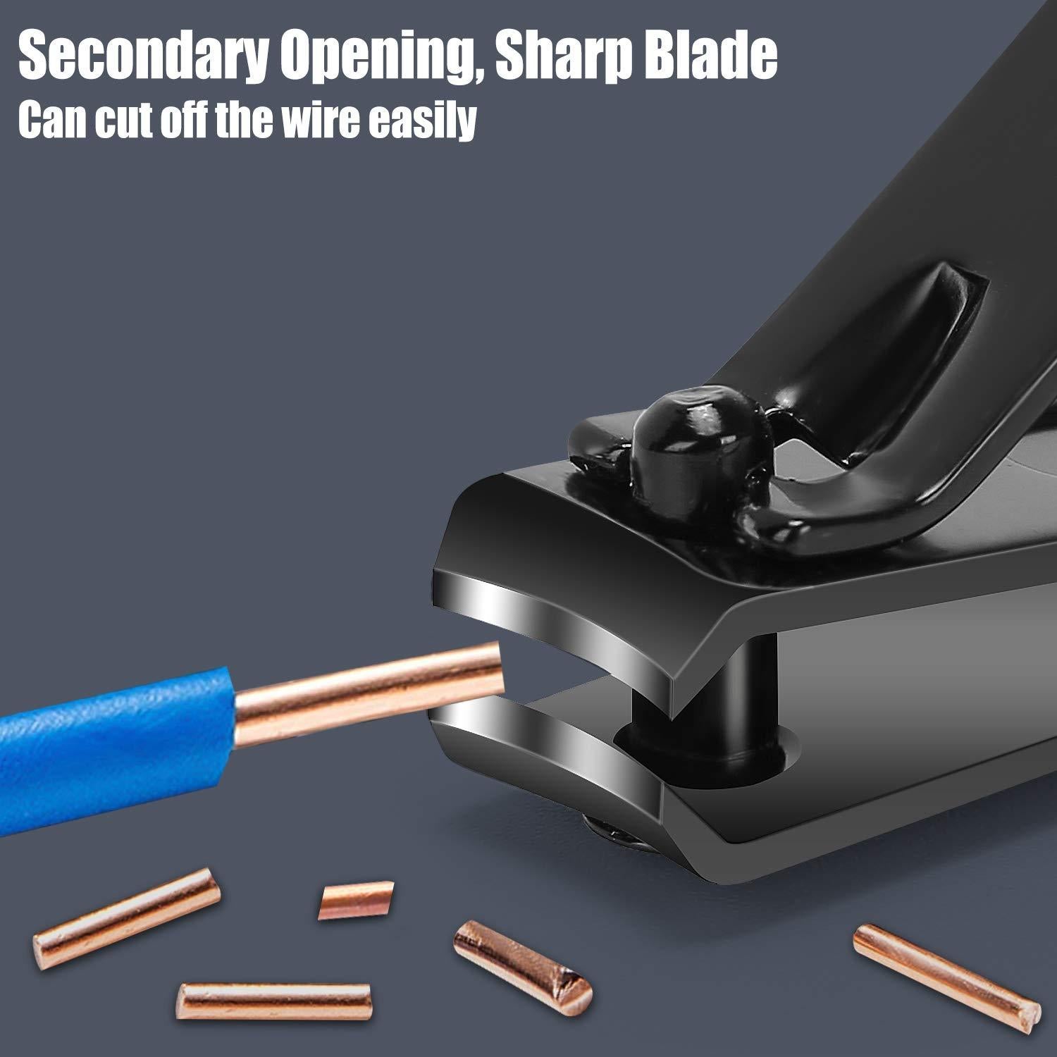 Kit de Manicura Aceoce N-05 Portátil Acero Inoxidable Negro