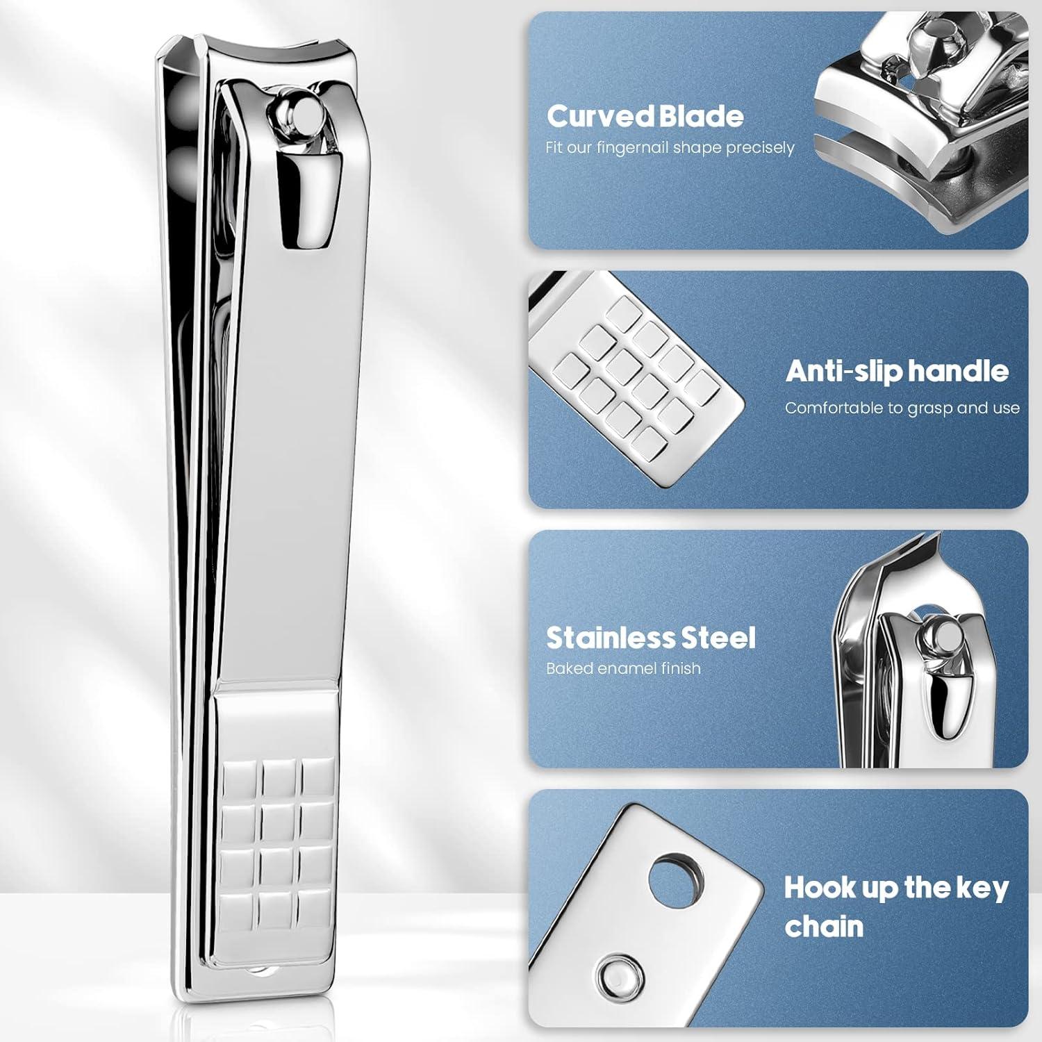 Juego de Cortauñas Profesional STSINSEA 4 Piezas - Plateado