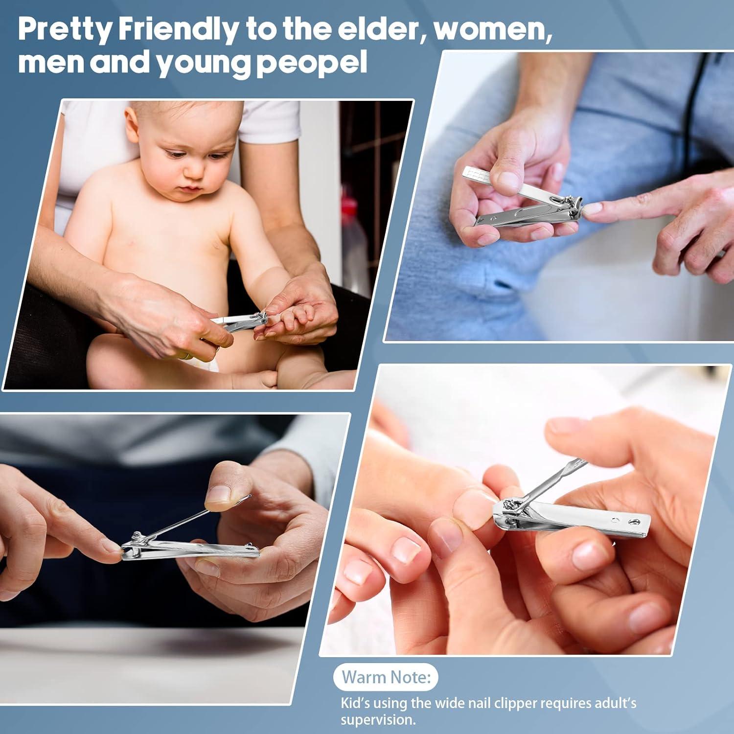 Juego de Cortauñas Profesional STSINSEA 4 Piezas - Plateado