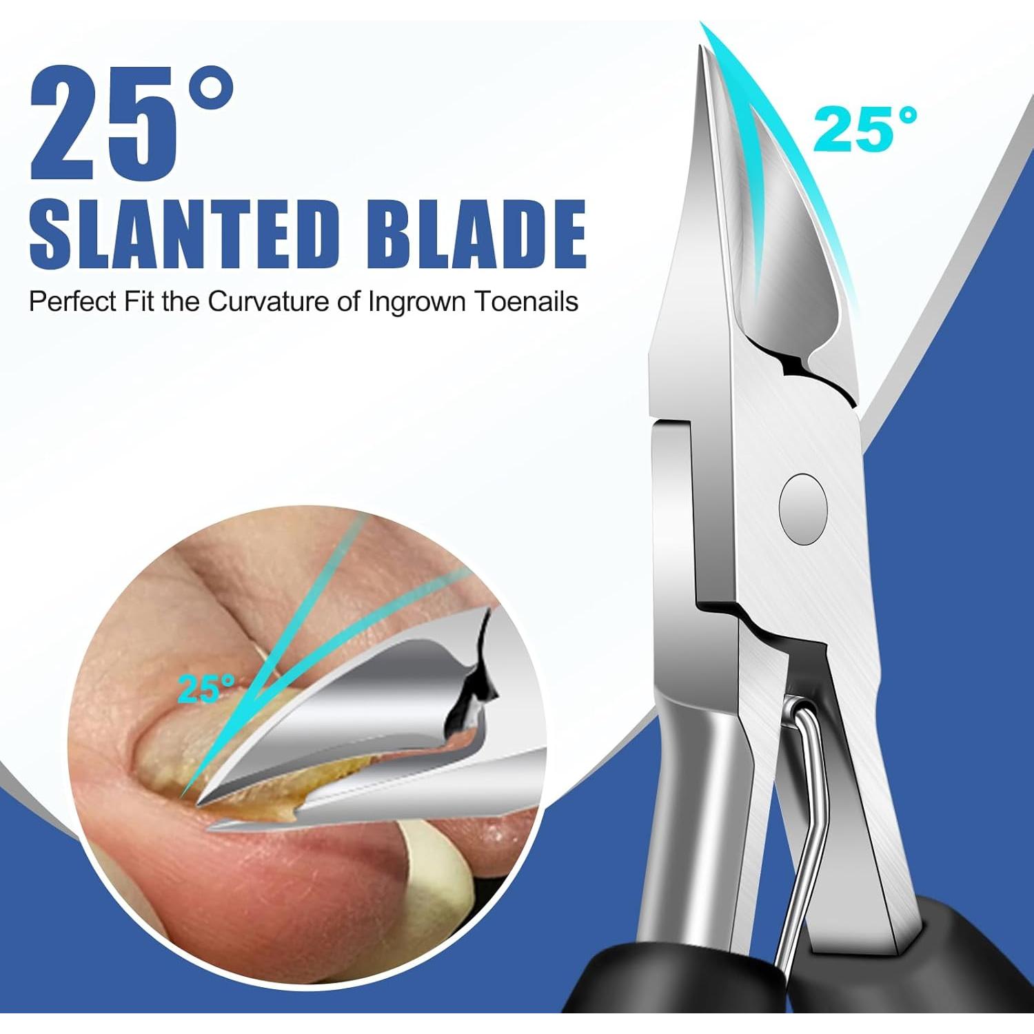 Set de Cortauñas FUMAX 5 en 1 para Uñas Gruesas y Encarnadas