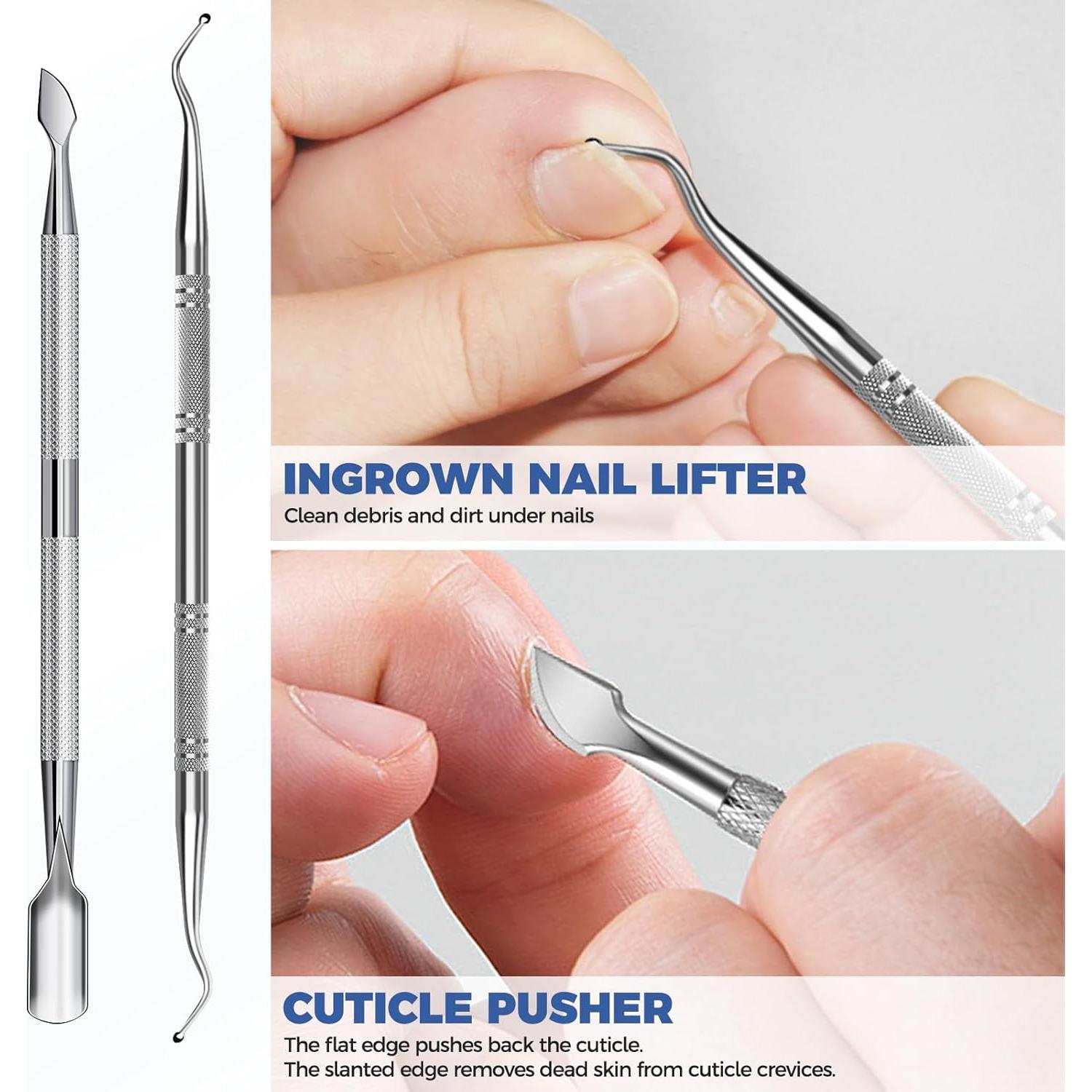 Set de Cortauñas FUMAX 5 en 1 para Uñas Gruesas y Encarnadas