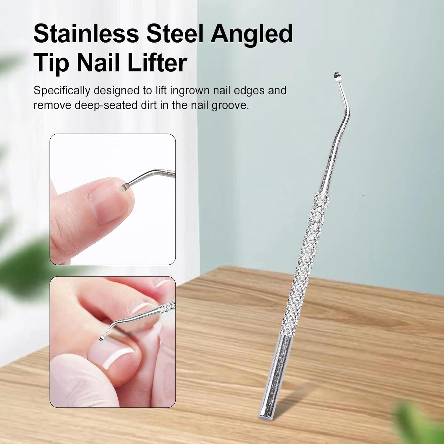 Cortauñas Eagle Beak 3 Piezas Acero Inoxidable Negro