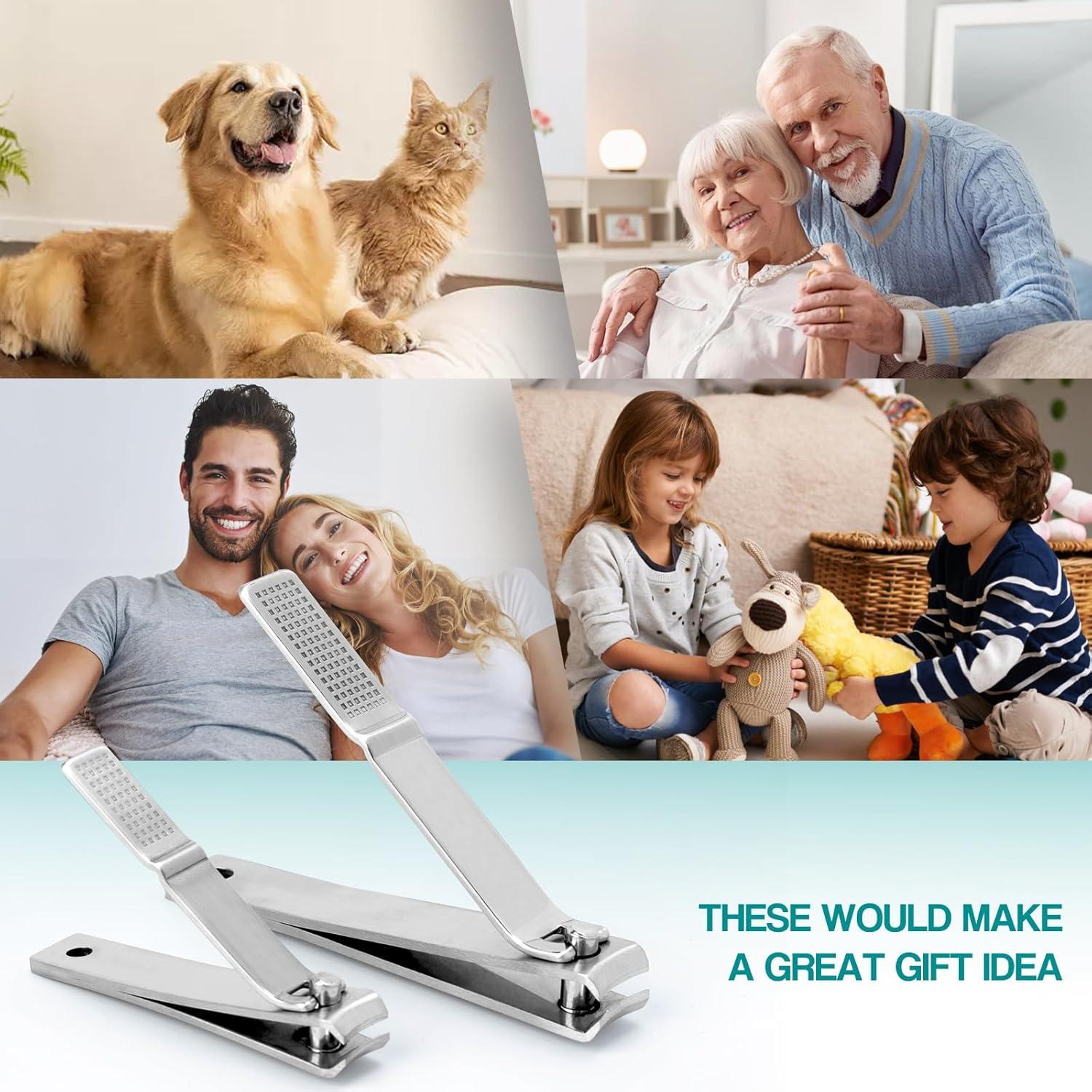 Juego de Cortauñas CINDALOG Acero Inoxidable 2 Piezas