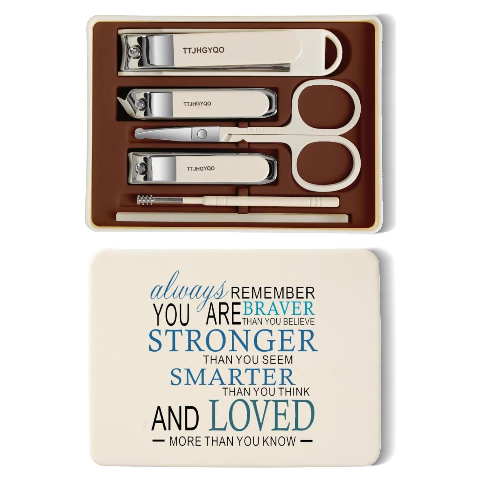 Set de Cortaúñas 6 Piezas TTJHGYQO Acero Inoxidable