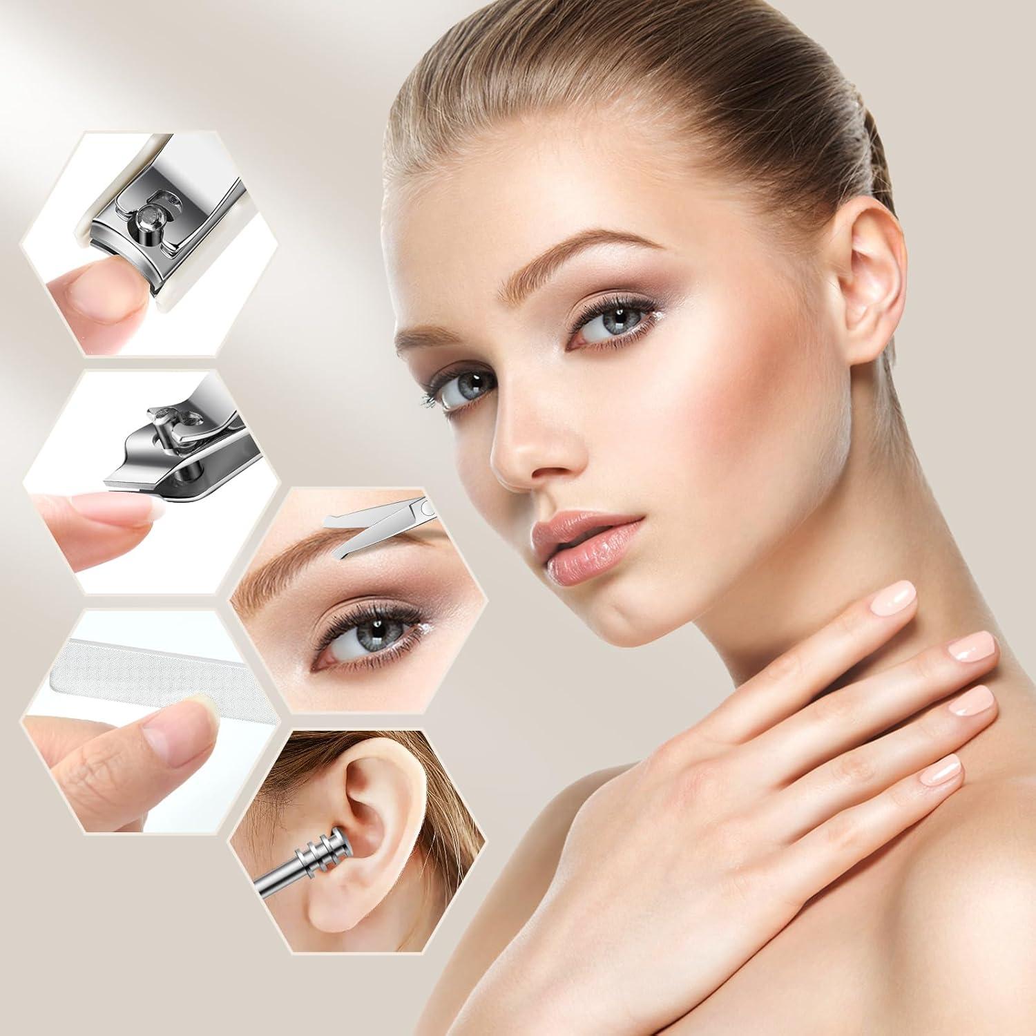 Set de Cortaúñas 6 Piezas TTJHGYQO Acero Inoxidable