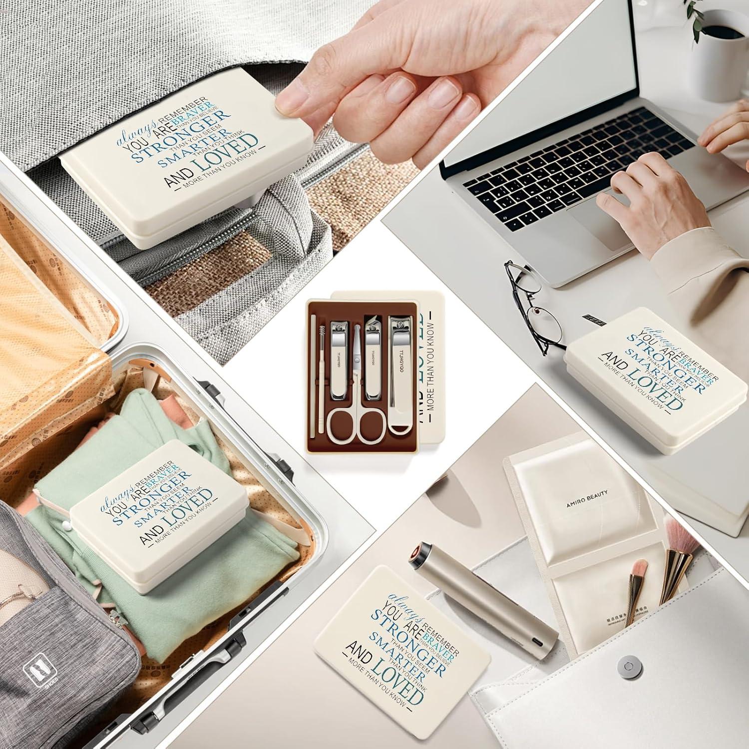 Set de Cortaúñas 6 Piezas TTJHGYQO Acero Inoxidable