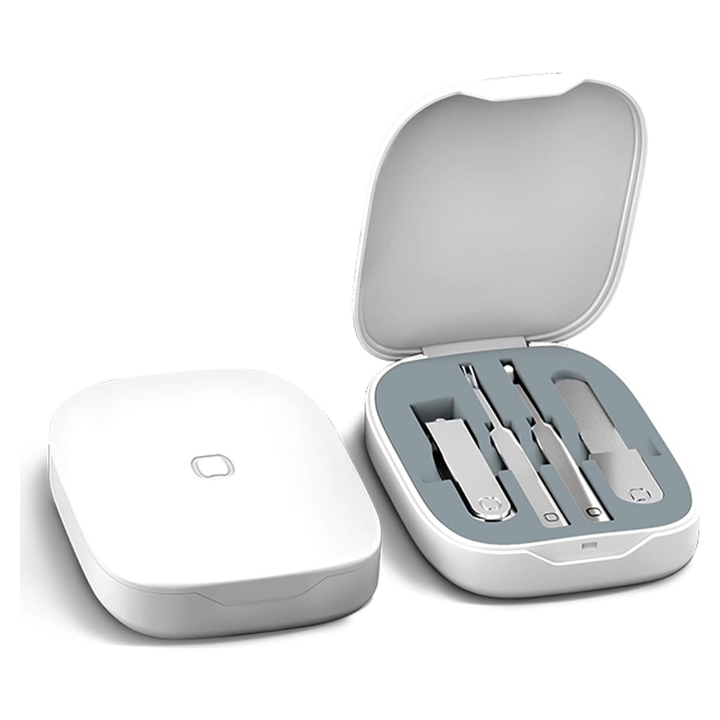 Juego de Cuidado de Uñas 4 en 1 Sourcingbay - Estuche Blanco