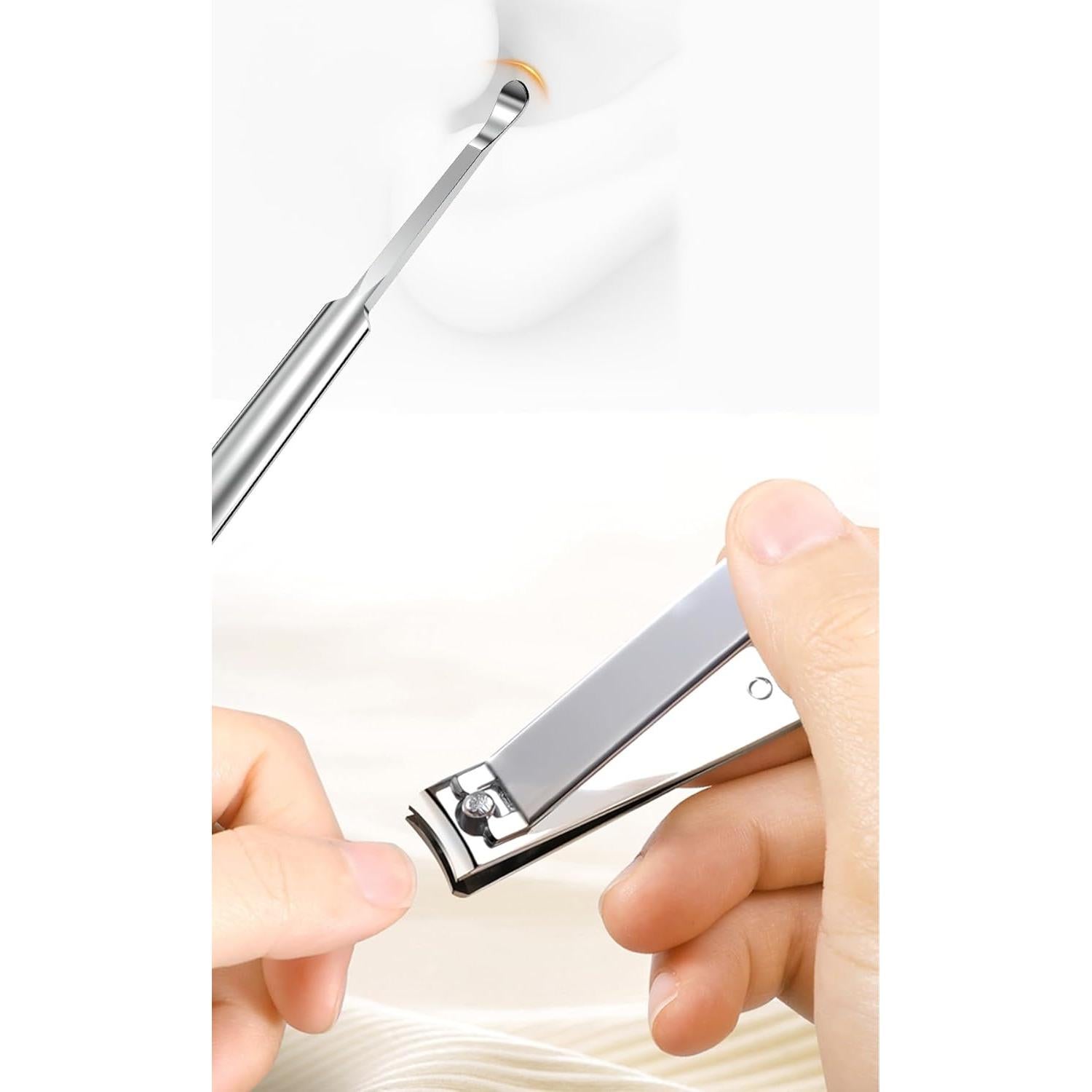 Juego de Cuidado de Uñas 4 en 1 Sourcingbay - Estuche Blanco