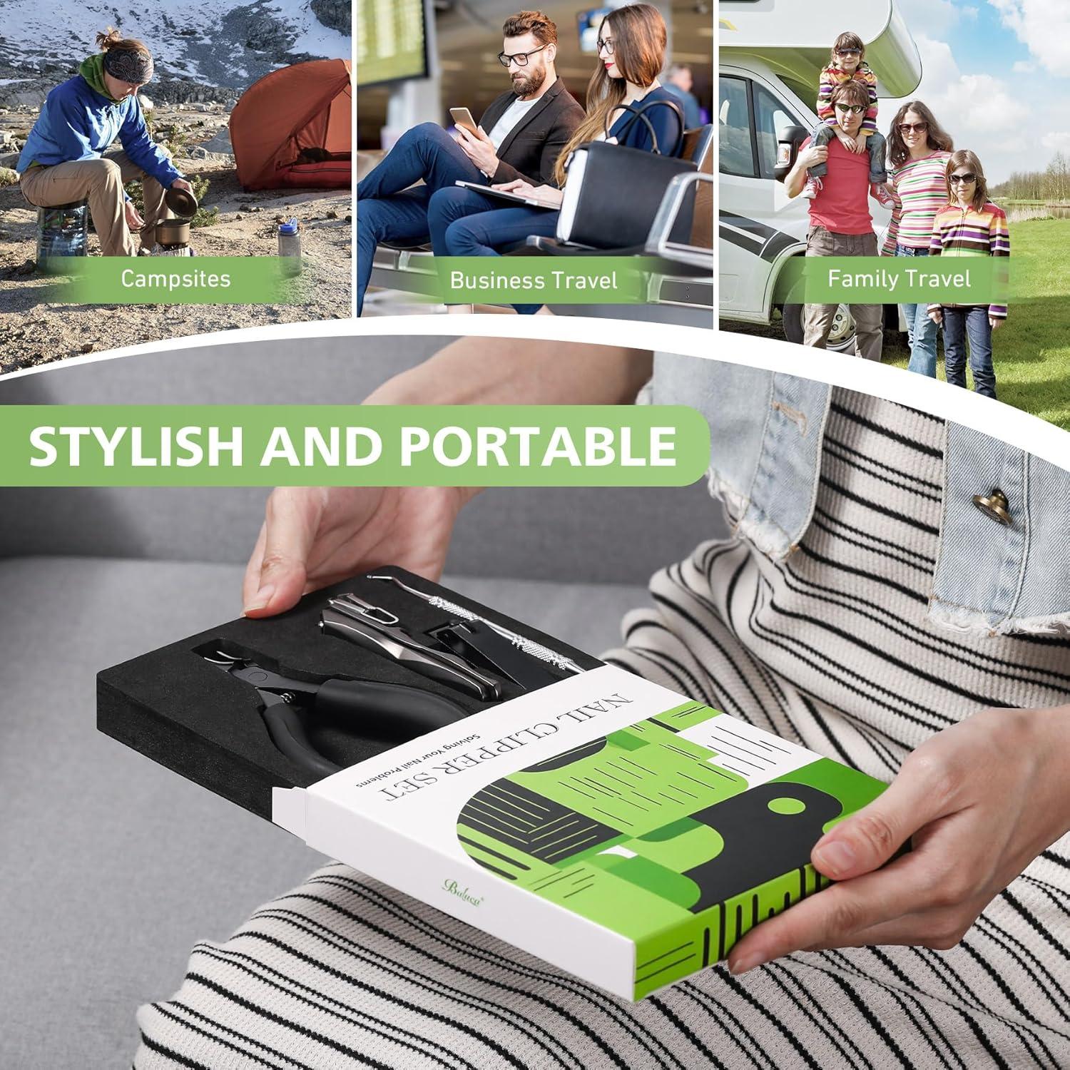 Cortauñas BALUCA Profesional para Uñas Gruesas - 360°