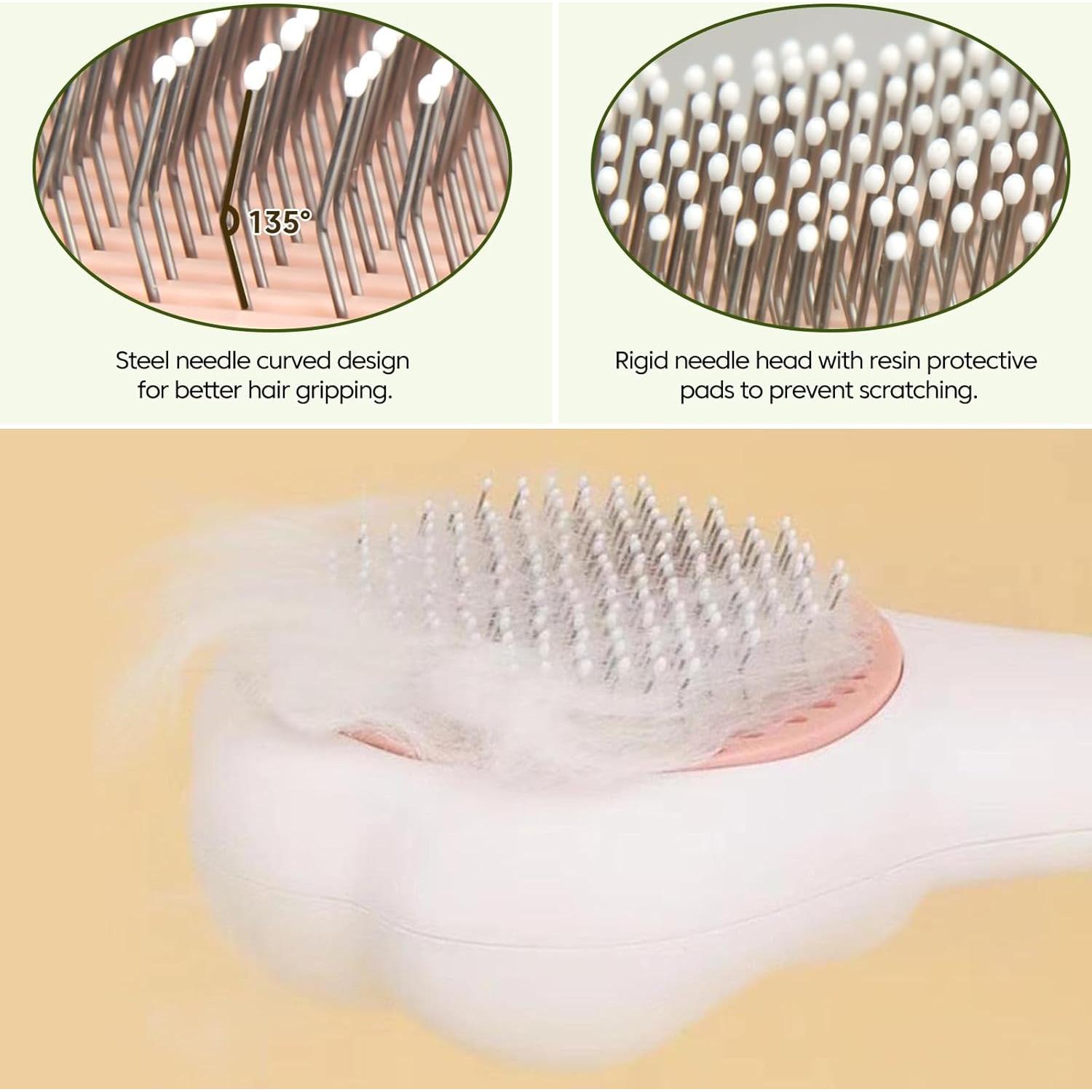 Cepillo Autolimpiante para Gatos y Cortauñas BSONEDO 2 Piezas