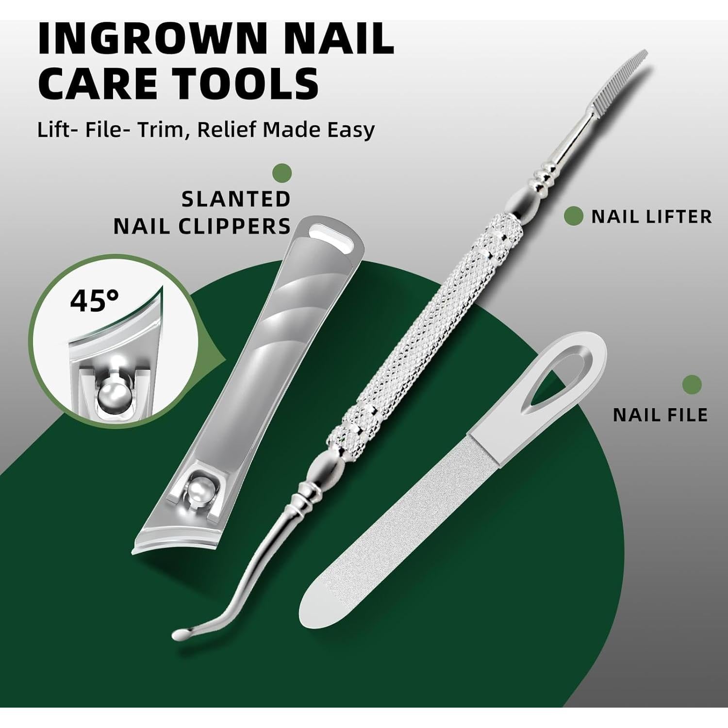 Cortauñas Profesional VANWIN 5 en 1 para Uñas Gruesas