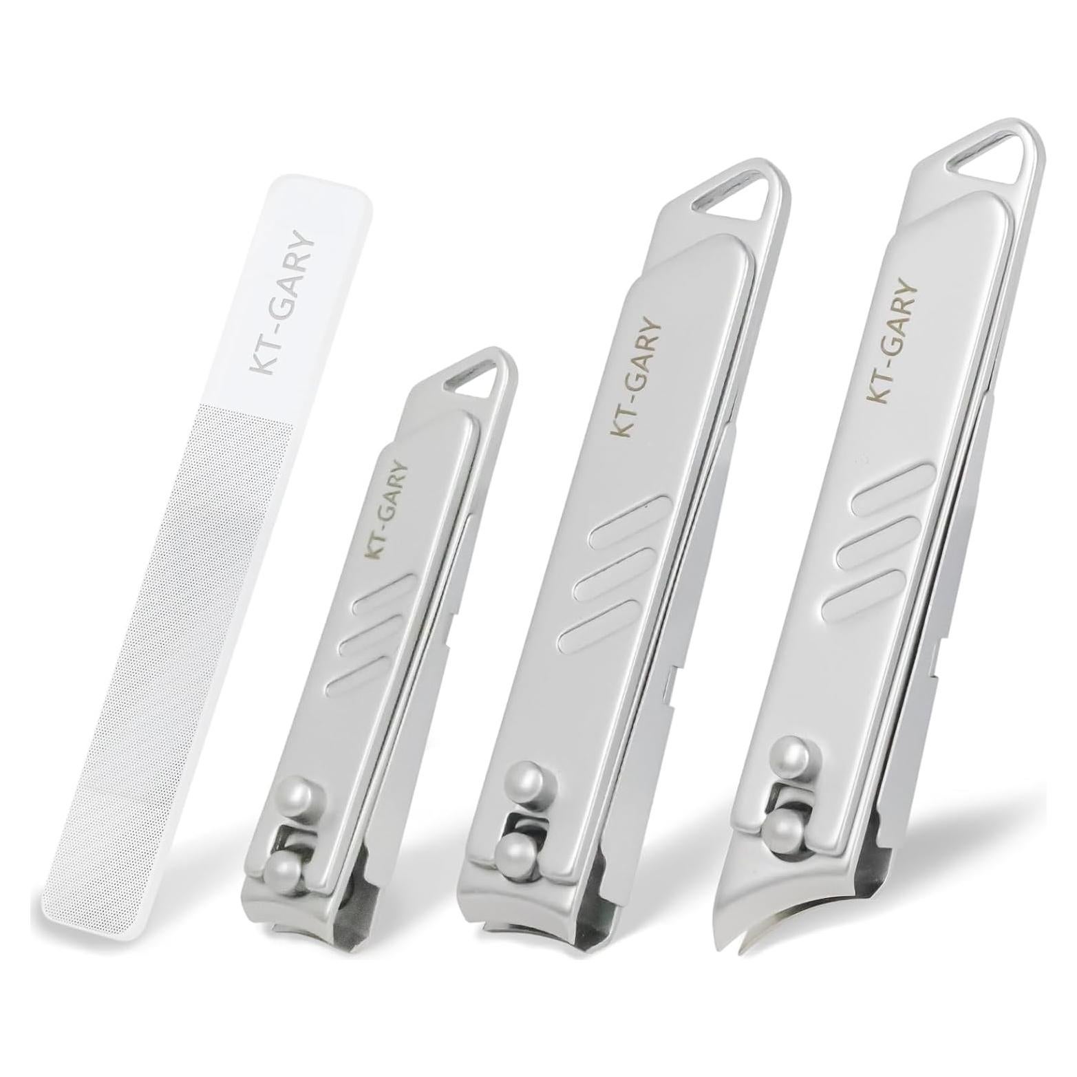 Juego de Cortauñas KT-GARY 4 Piezas Antisalpicaduras