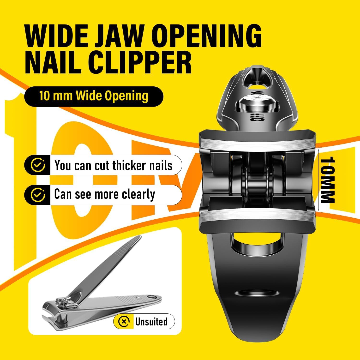 Cortauñas Jovareneo Ultra Ancho con Mango Largo para Uñas Gruesas