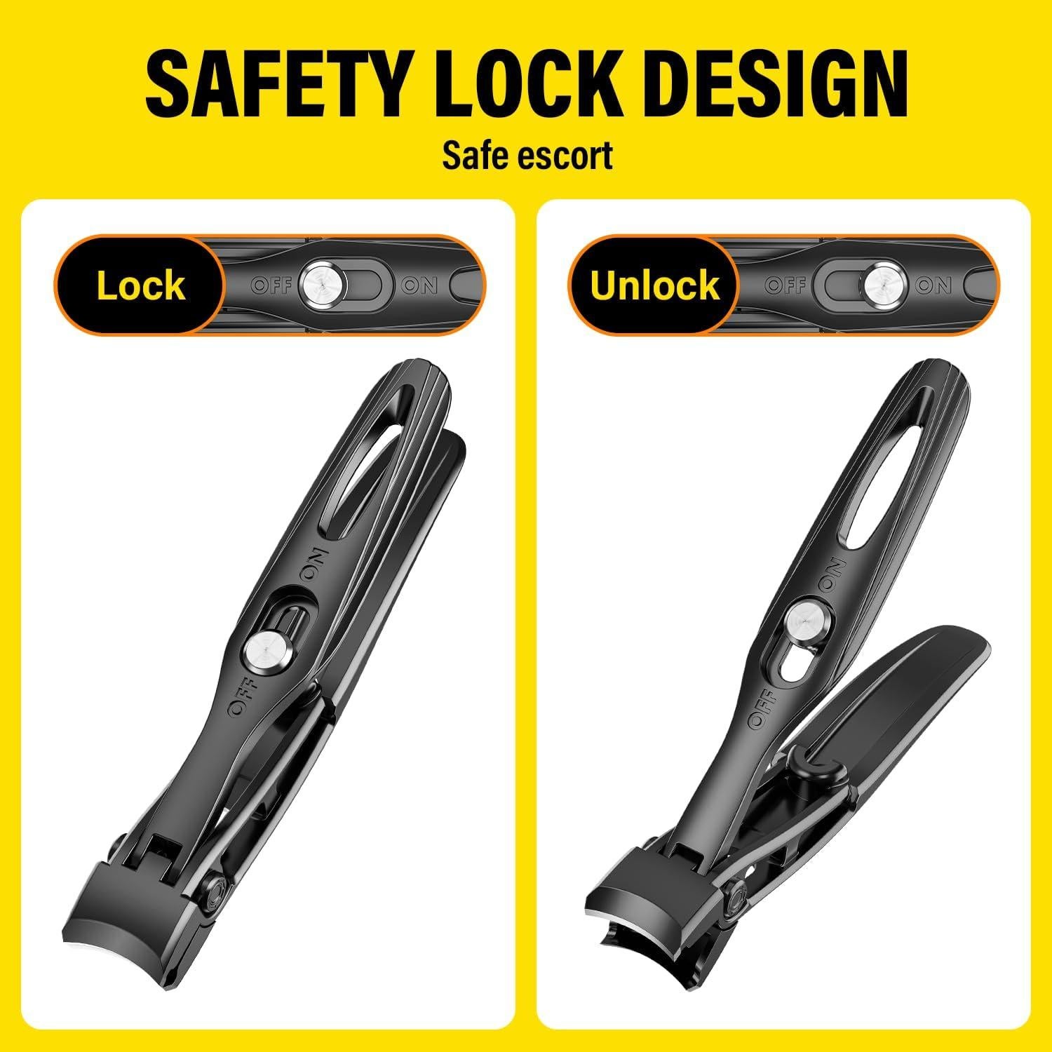 Cortauñas Jovareneo Ultra Ancho con Mango Largo para Uñas Gruesas