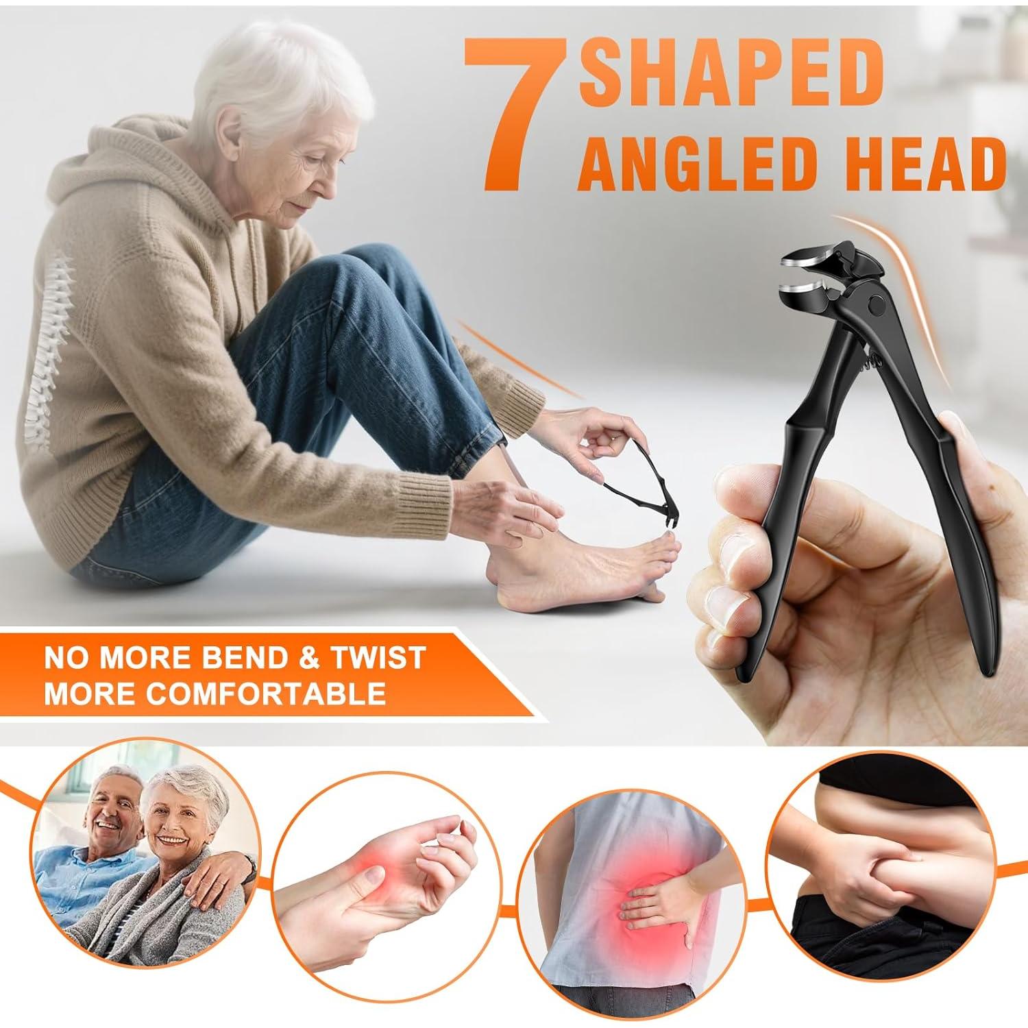 Cortauñas DRMODE Mango Largo Angulado para Uñas Gruesas