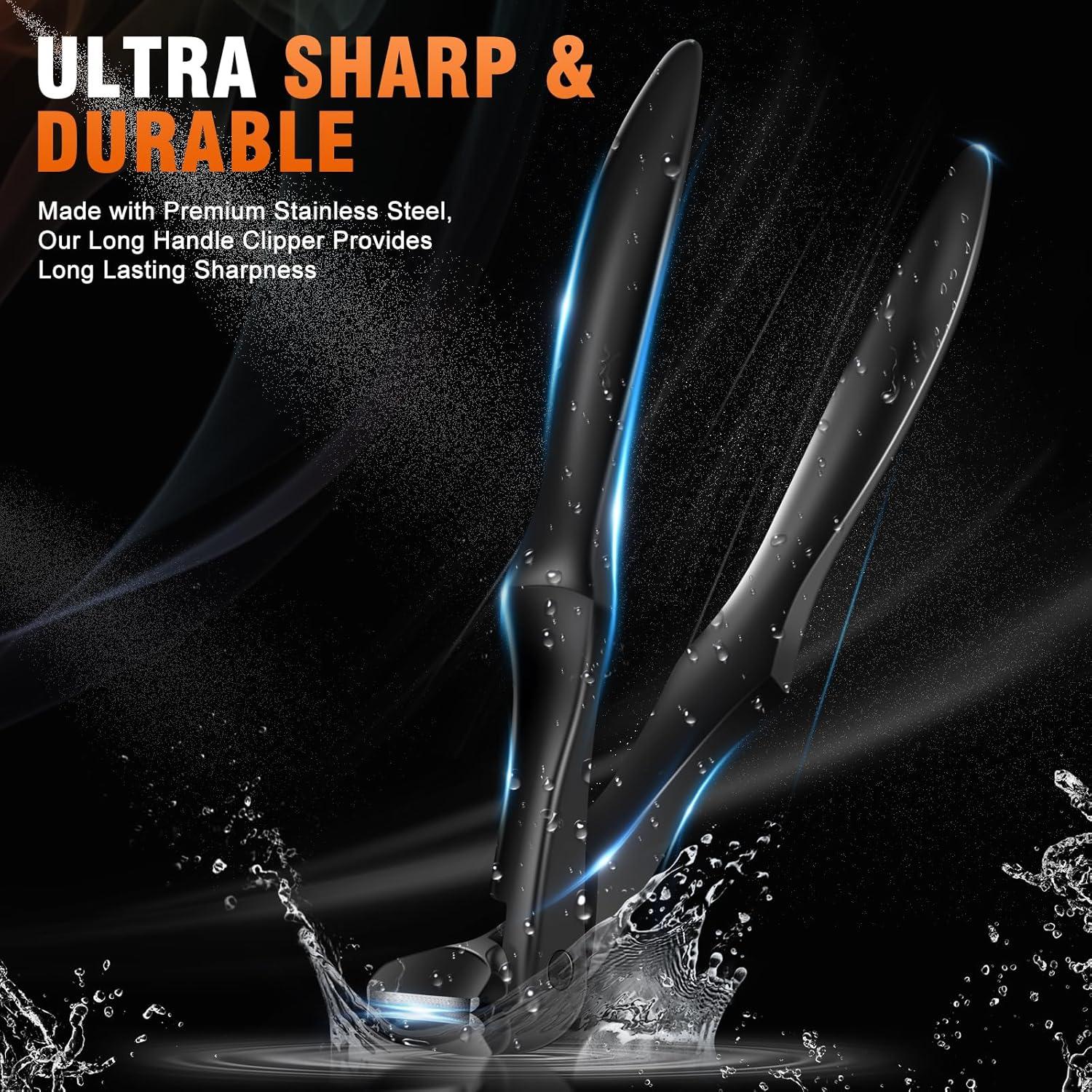 Cortauñas DRMODE Mango Largo Angulado para Uñas Gruesas