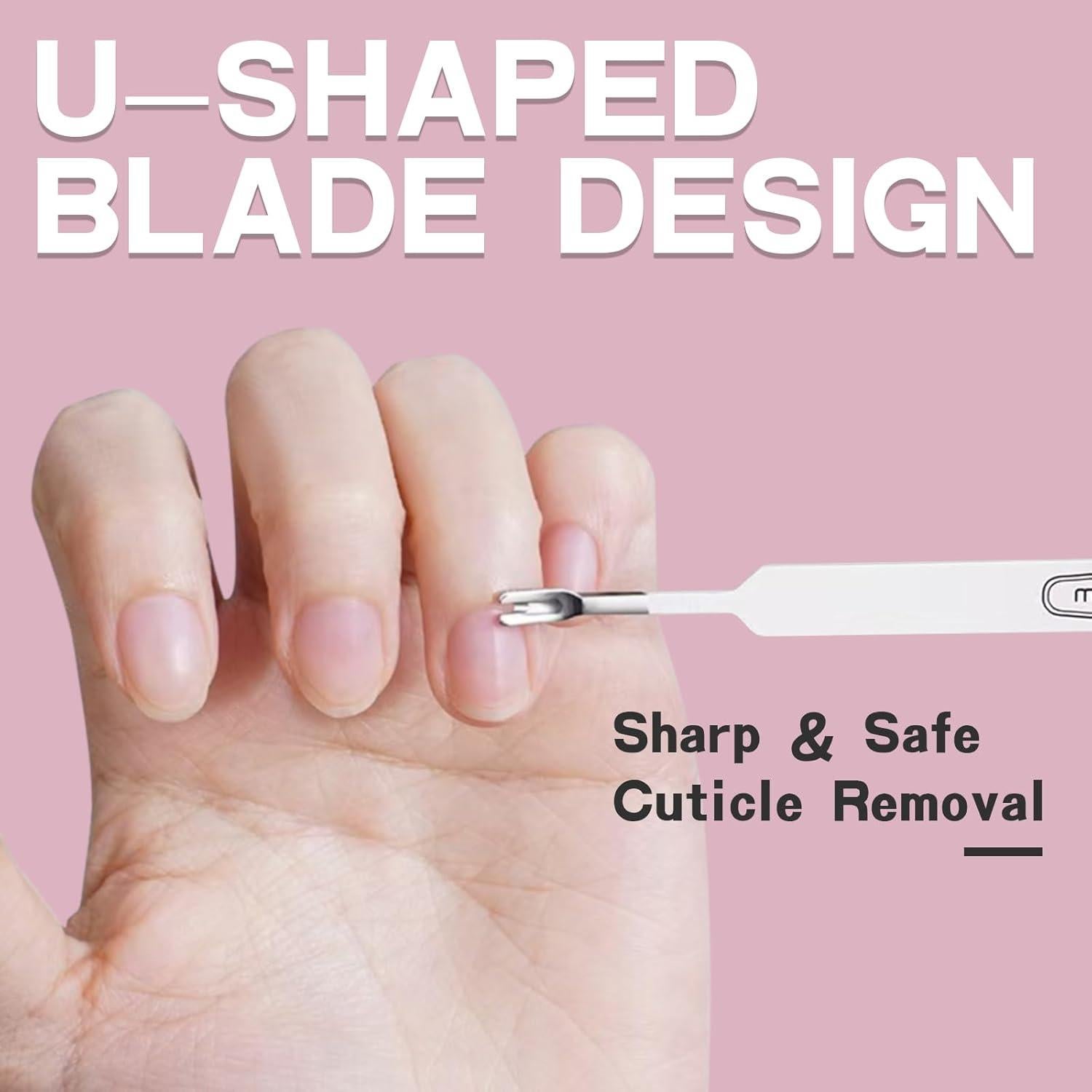 Juego de Recortadores de Cutículas Kylara 3 en 1 Acero Inoxidable