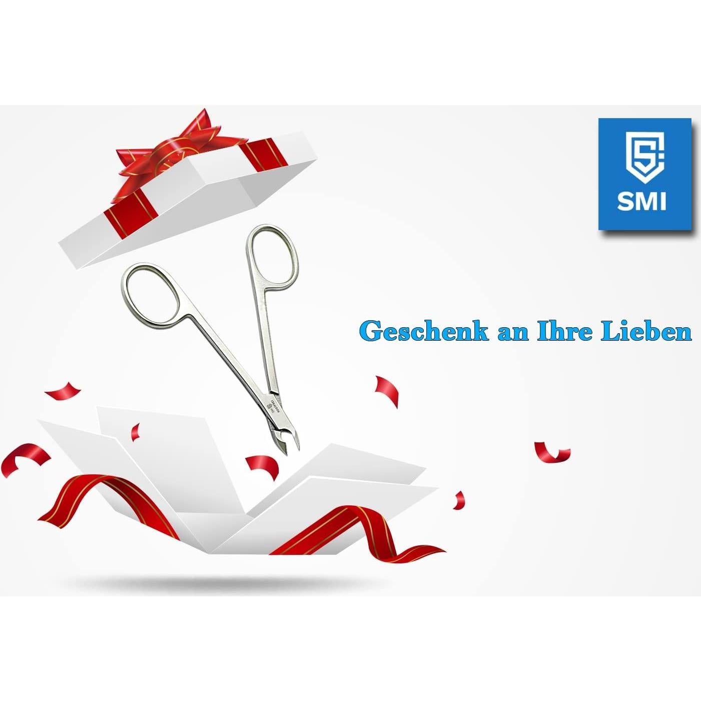 Cortador de Cutículas SMI de Acero Inoxidable con Estuche