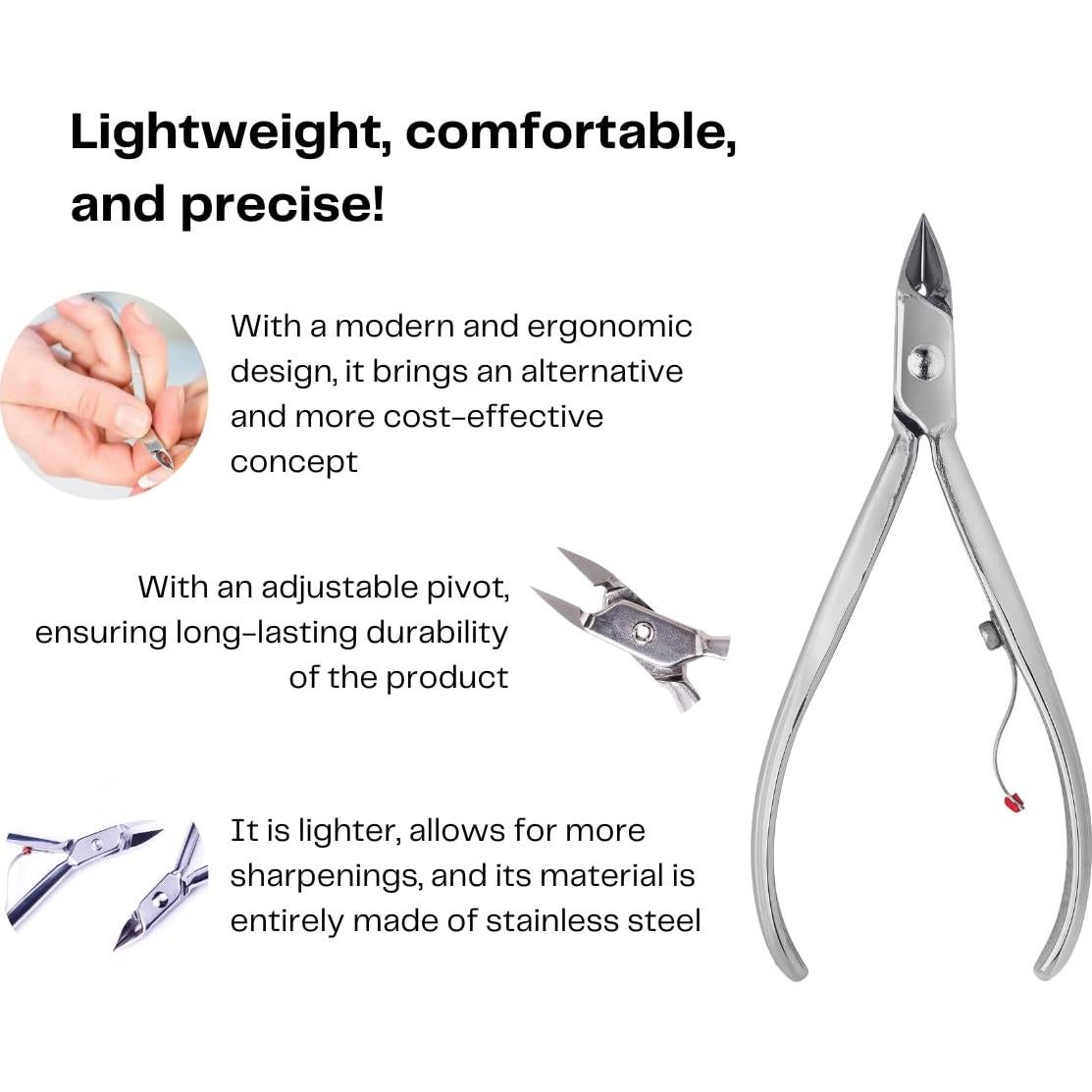 Cortaúñas de Cutícula Mundial 777 Profesional Acero Inoxidable