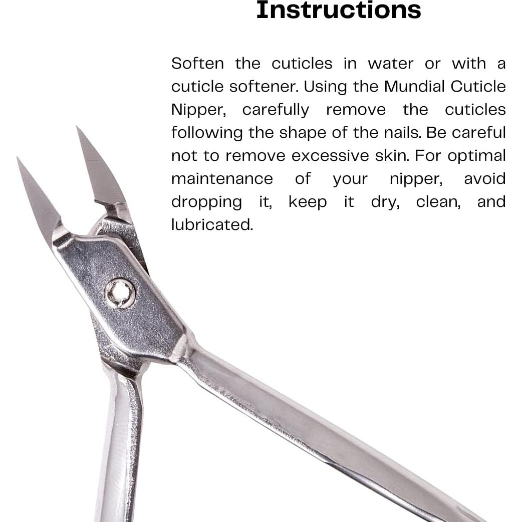 Cortaúñas de Cutícula Mundial 777 Profesional Acero Inoxidable