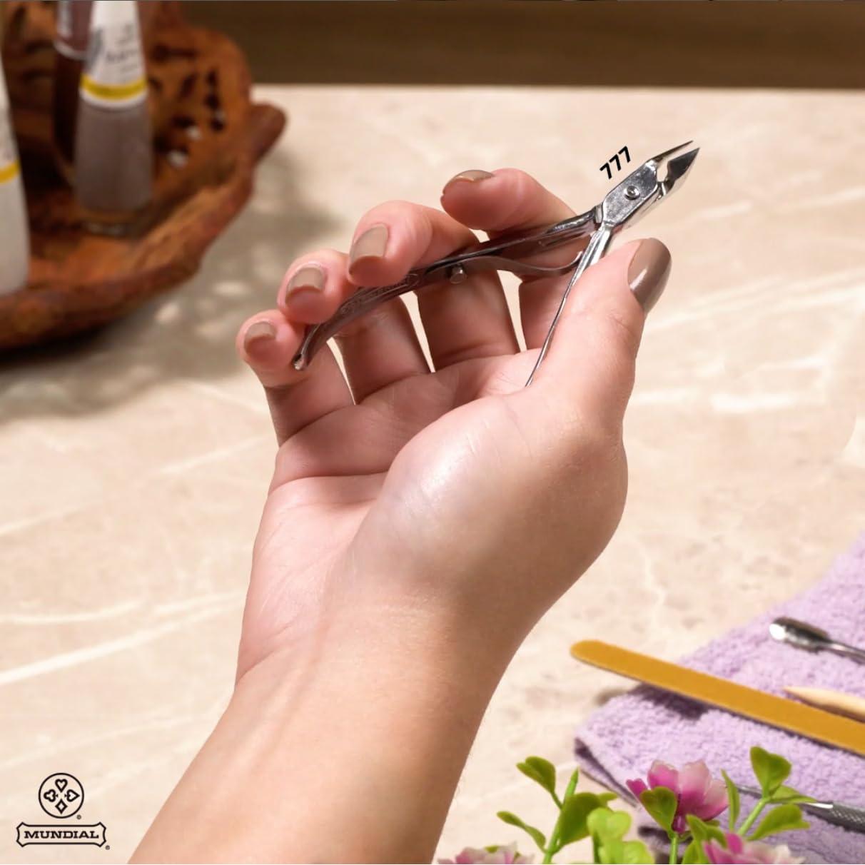 Cortaúñas de Cutícula Mundial 777 Profesional Acero Inoxidable