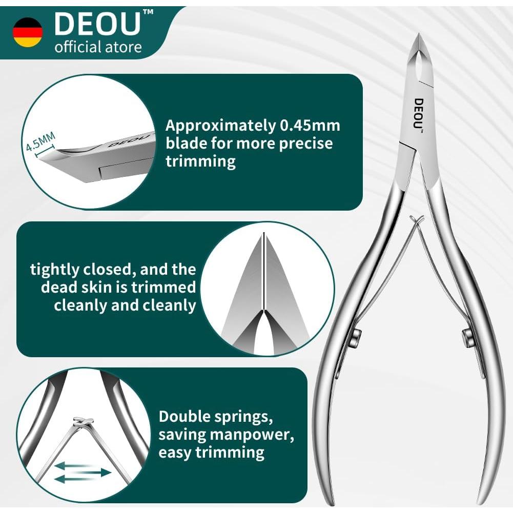 Tijeras de Cutícula DEOU Profesionales de Acero Inoxidable