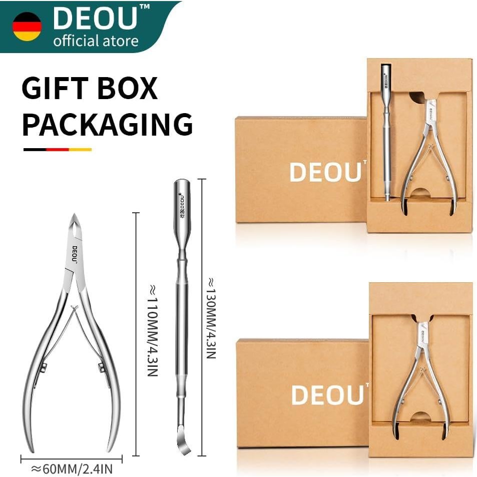 Tijeras de Cutícula DEOU Profesionales de Acero Inoxidable