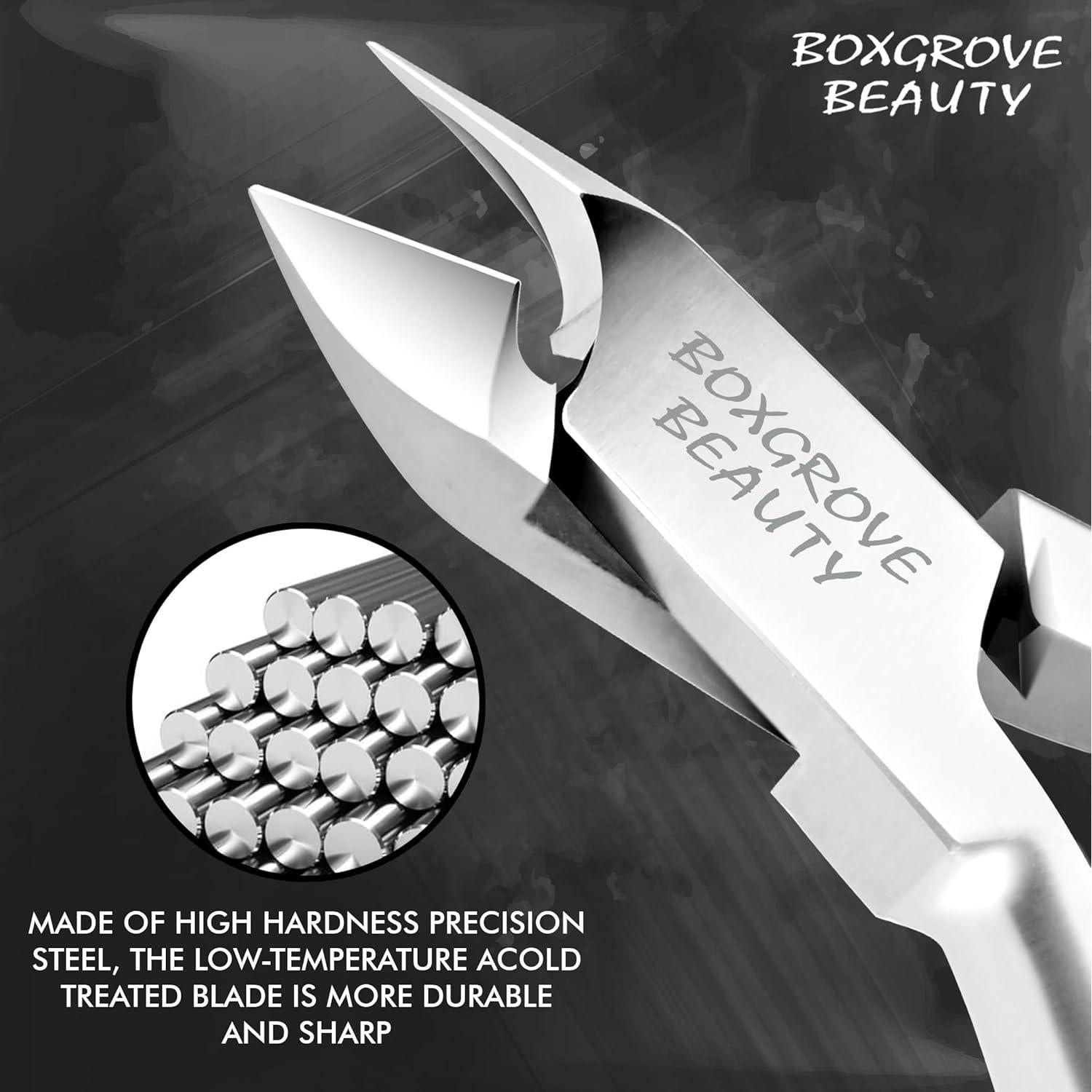 Cortador de Cutículas Profesional BOXGROVE Beauty 10 cm Acero Inoxidable