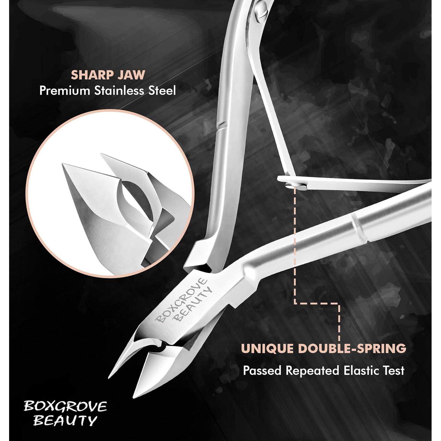 Cortador de Cutículas Profesional BOXGROVE Beauty 10 cm Acero Inoxidable