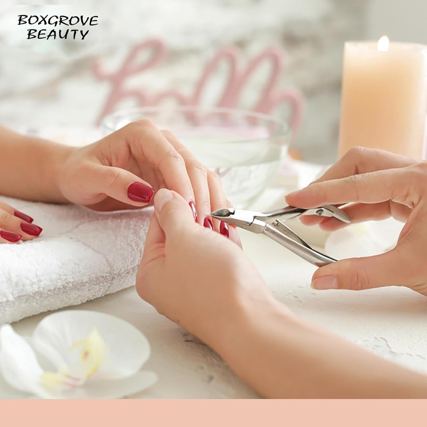 Cortador de Cutículas Profesional BOXGROVE Beauty 10 cm Acero Inoxidable