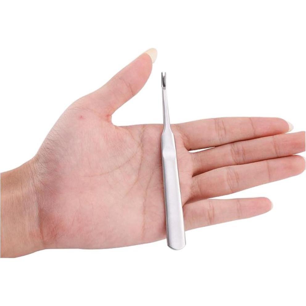 Empujador de Cutículas Acero Inoxidable Profesional 14cm