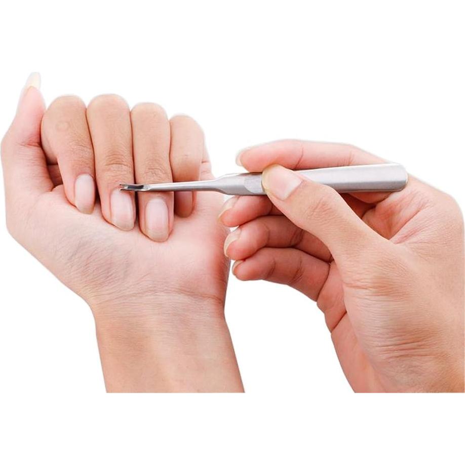 Empujador de Cutículas Acero Inoxidable Profesional 14cm