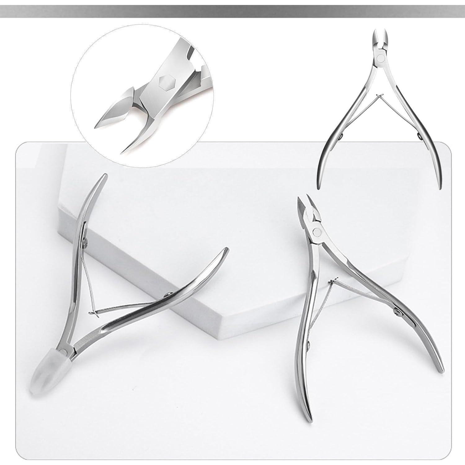 Kit de Manicura y Pedicura SHEHARUHI 6 Pcs Acero Inoxidable