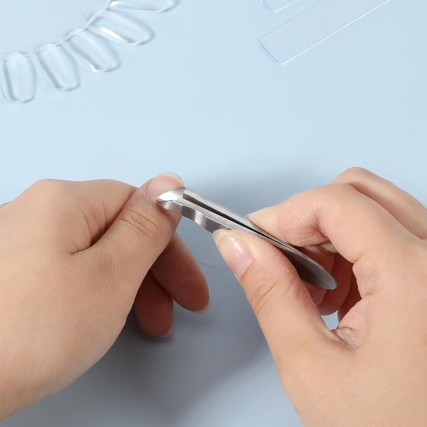 Cortador de Cutículas Profesional FdcZeyxior 2 Pcs Acero Inoxidable