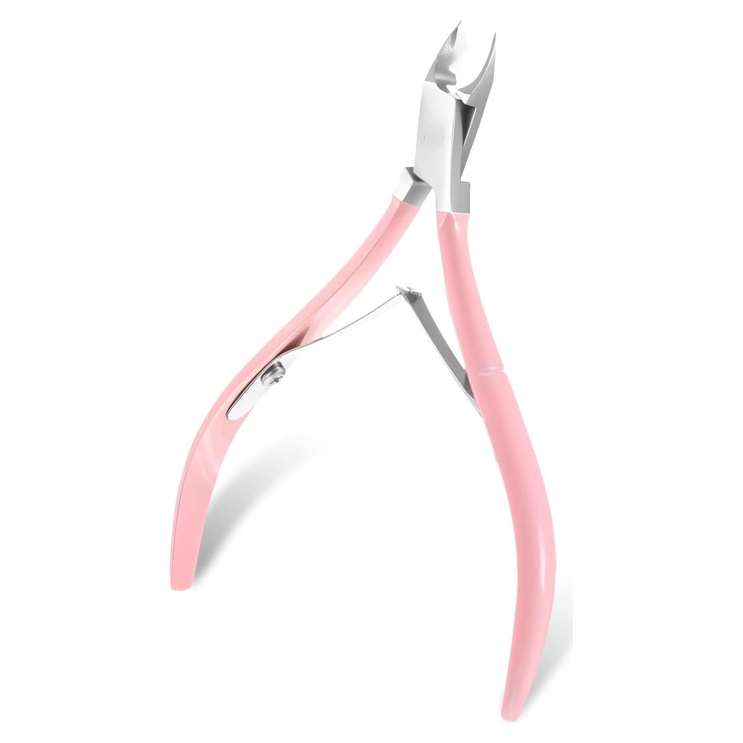 Recortador de Cutículas Alrhso Acero Inoxidable Rosa 10.5cm