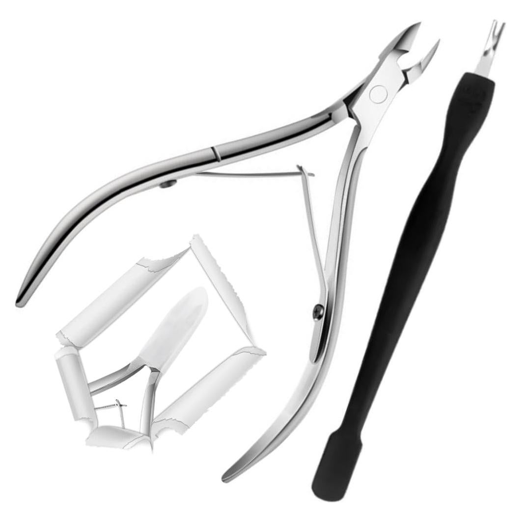 Recortador de Cutículas y Empujador YRA - Acero Inoxidable