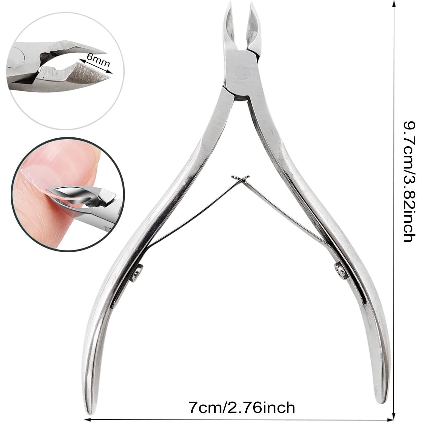 Cortadores de Cutículas Honbay 4 Piezas Acero Inoxidable