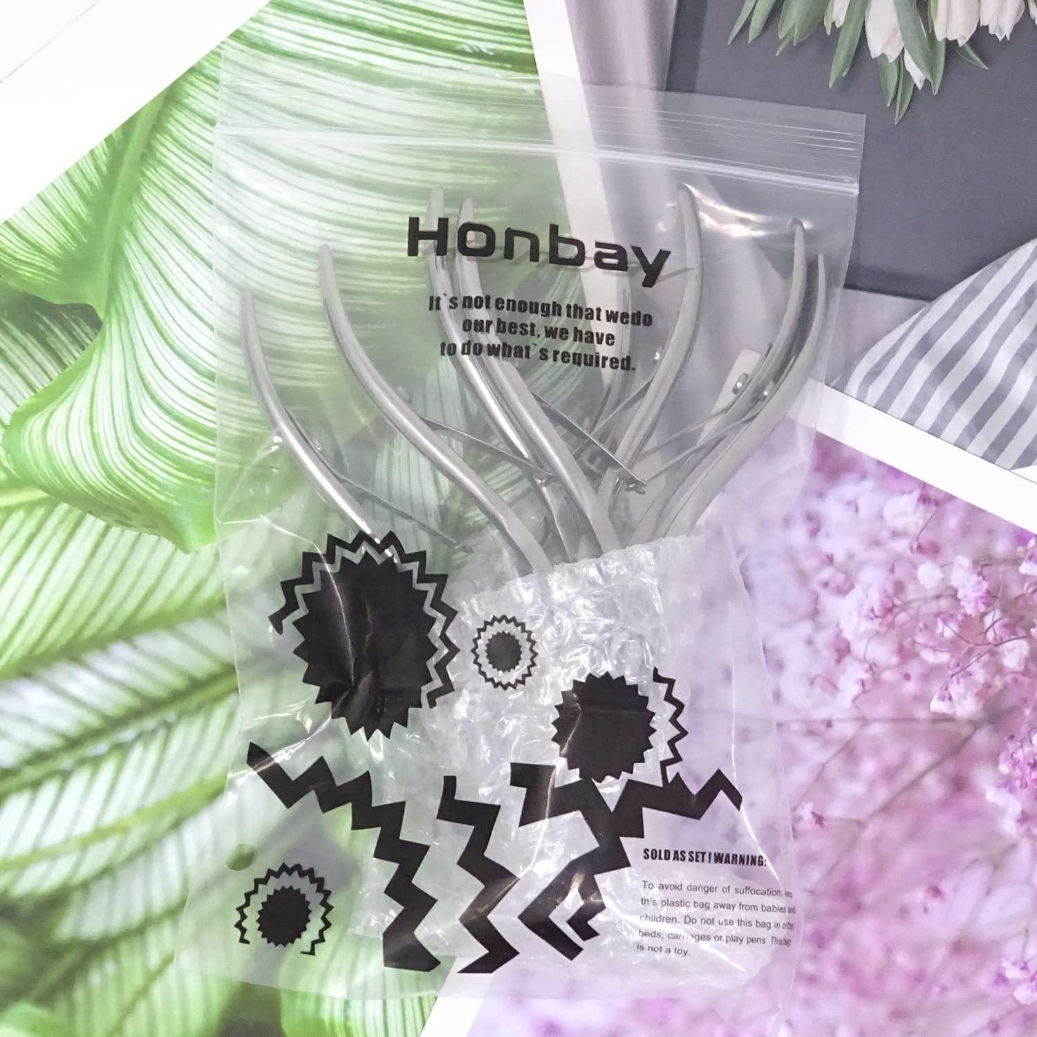 Cortadores de Cutículas Honbay 4 Piezas Acero Inoxidable